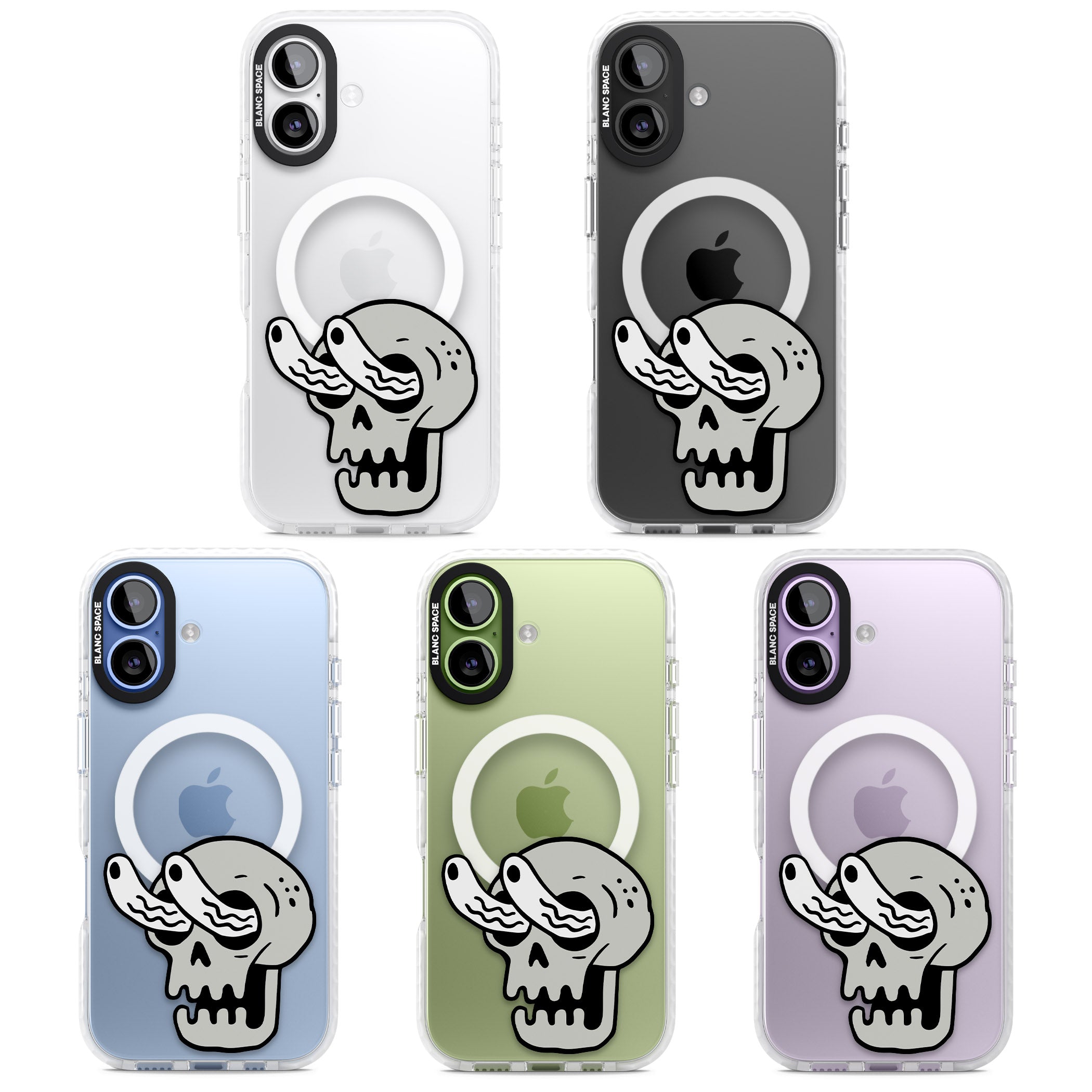 Skull Eyes iPhone 17 Impact Pro Clear Phone Case APT Impact Protection
