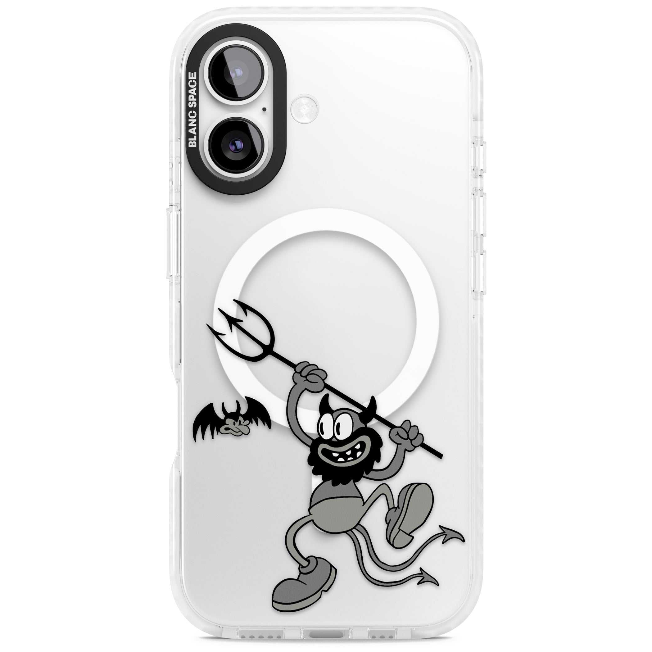 Dancing Devil iPhone 17 Impact Pro Clear Phone Case