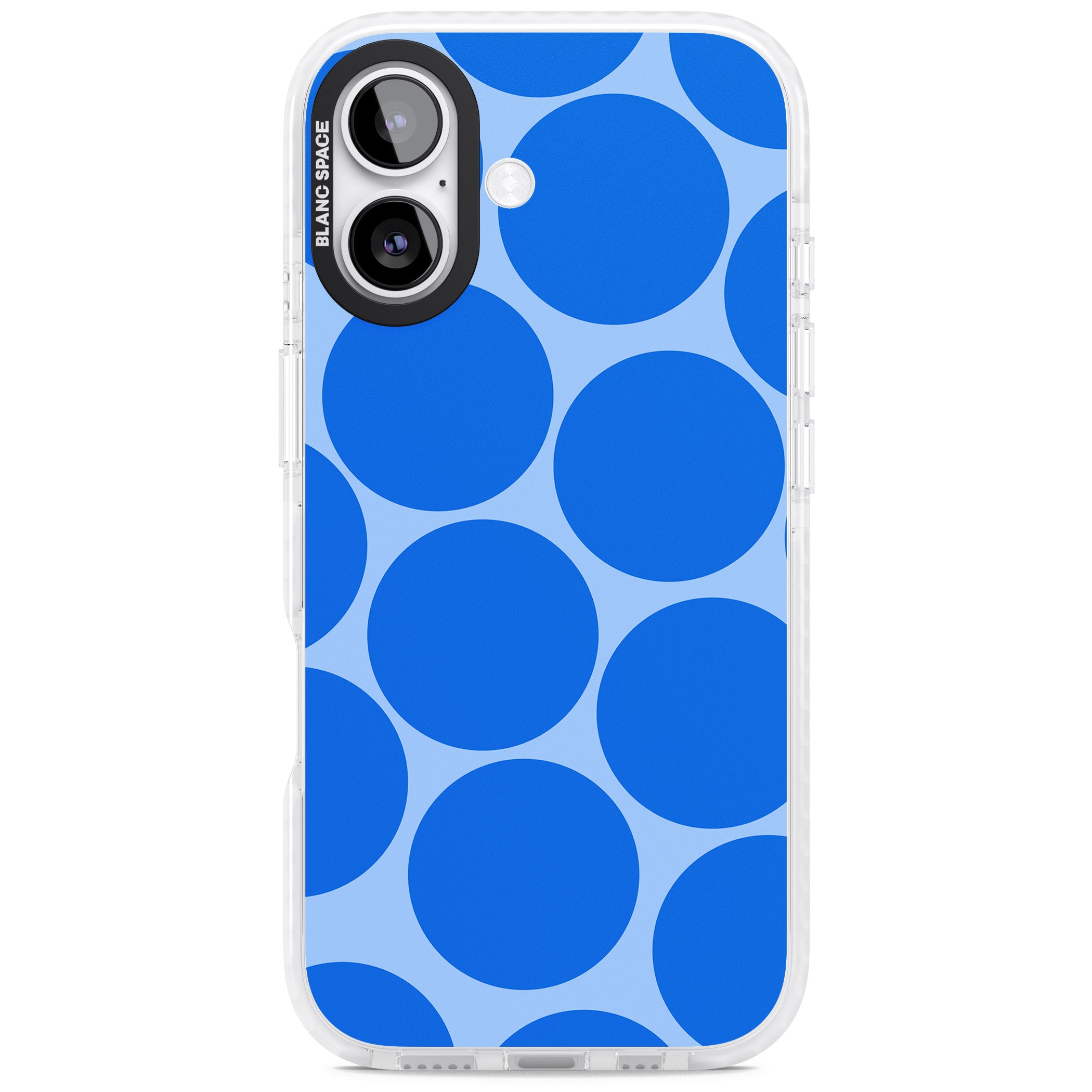 Retro Blue Dot iPhone 17 Impact Pro Clear Phone Case