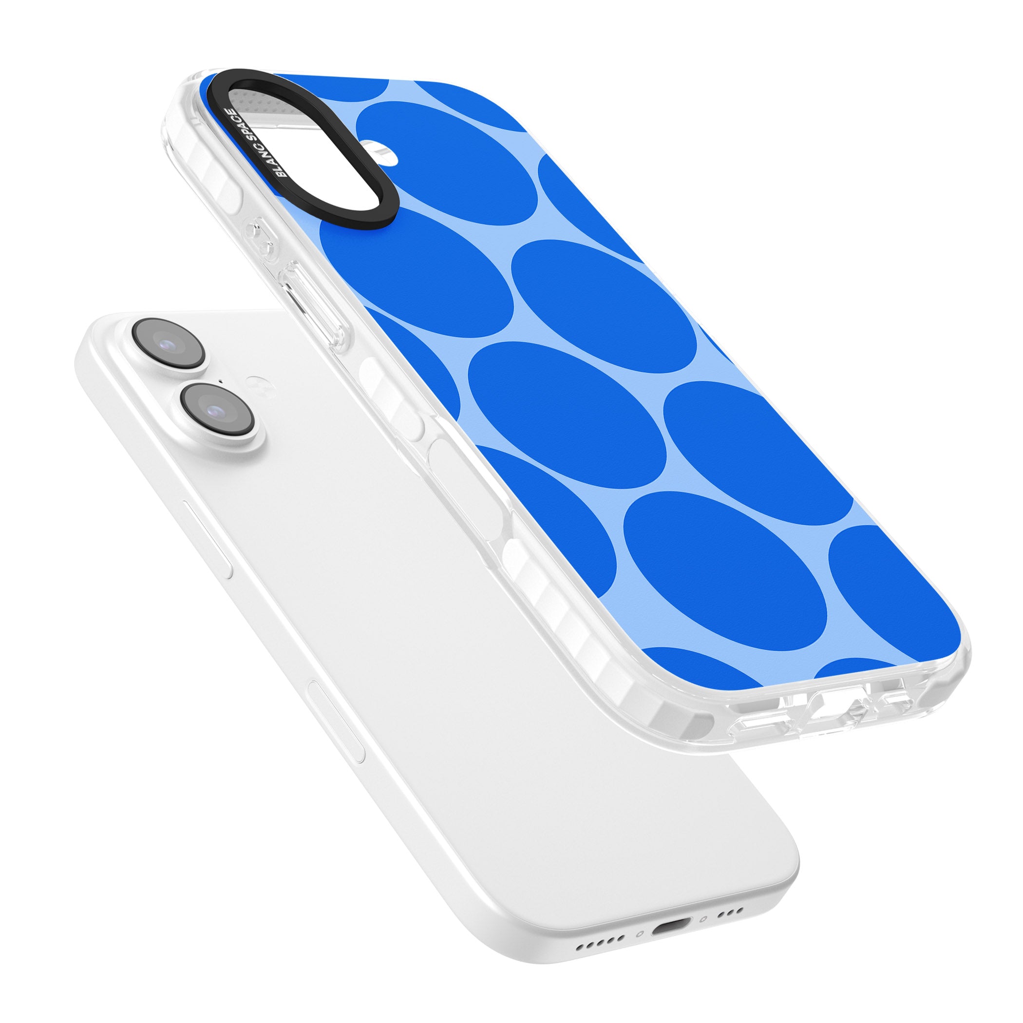 Retro Blue Dot iPhone 17 Impact Pro Clear Phone Case Colours