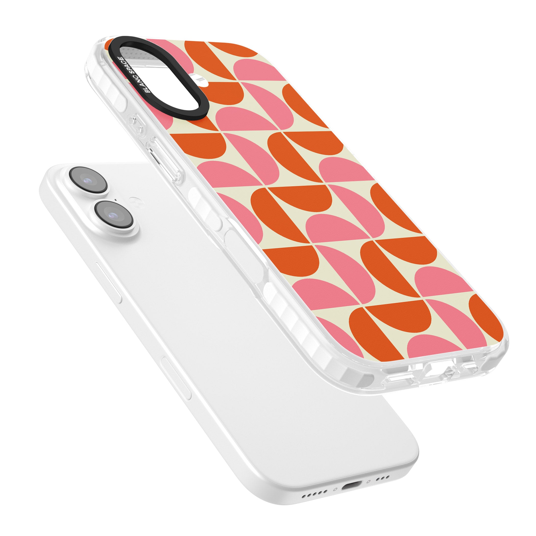 Retro Half Circle Pattern iPhone 17 Impact Pro Clear Phone Case Colours