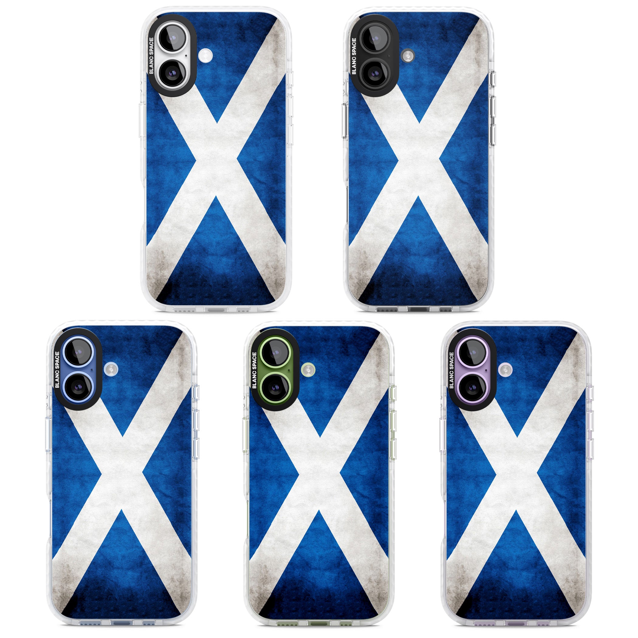 Scotland Saltire Flag iPhone 17 Impact Pro Clear Phone Case APT Impact Protection