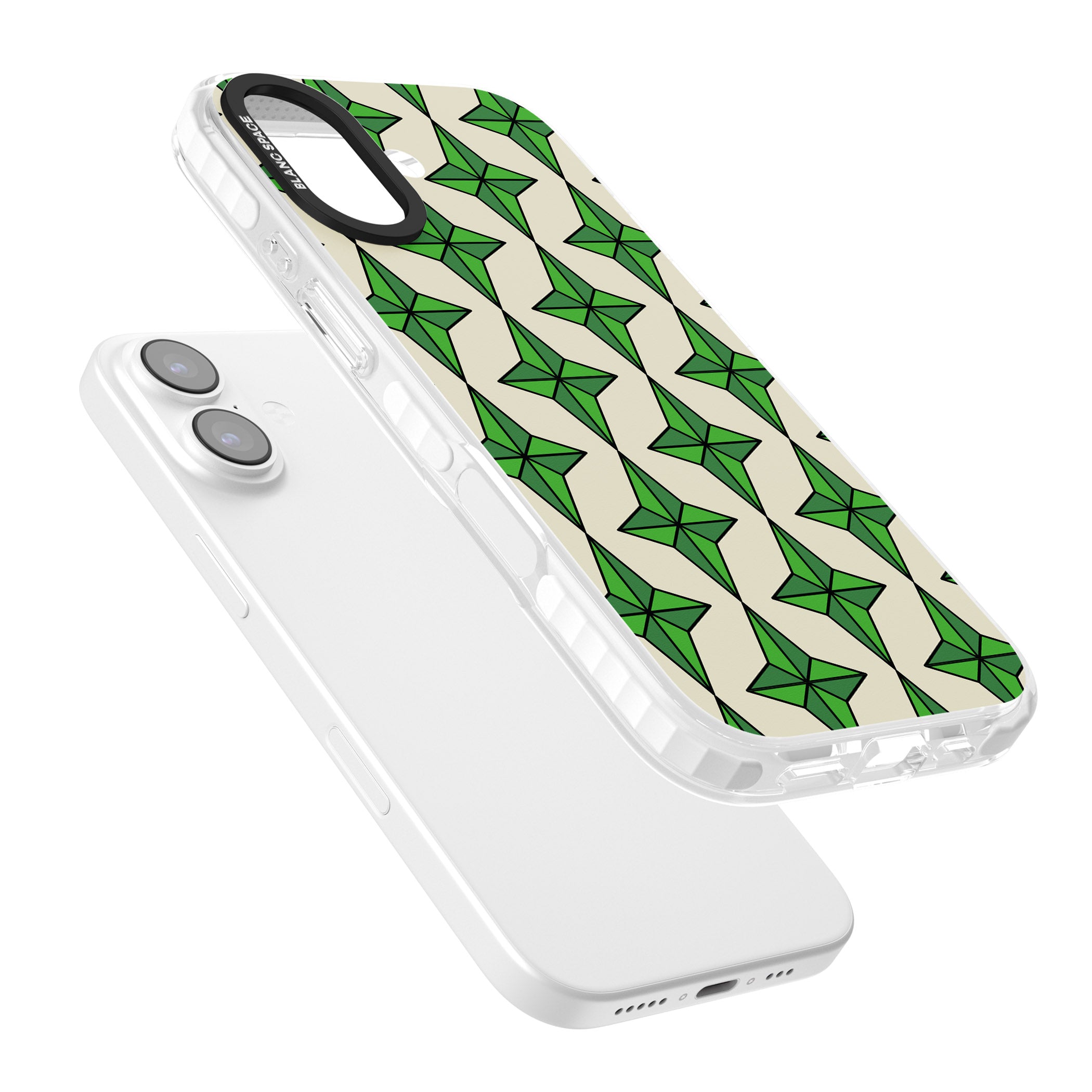 Emerald Stars Pattern iPhone 17 Impact Pro Clear Phone Case Colours