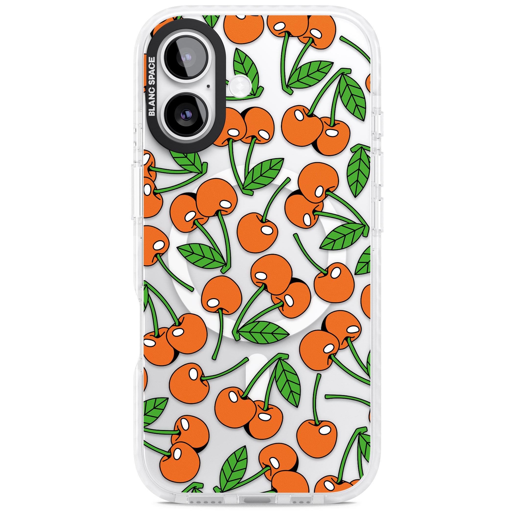 Orchard Fresh Cherries iPhone 17 Impact Pro Clear Phone Case