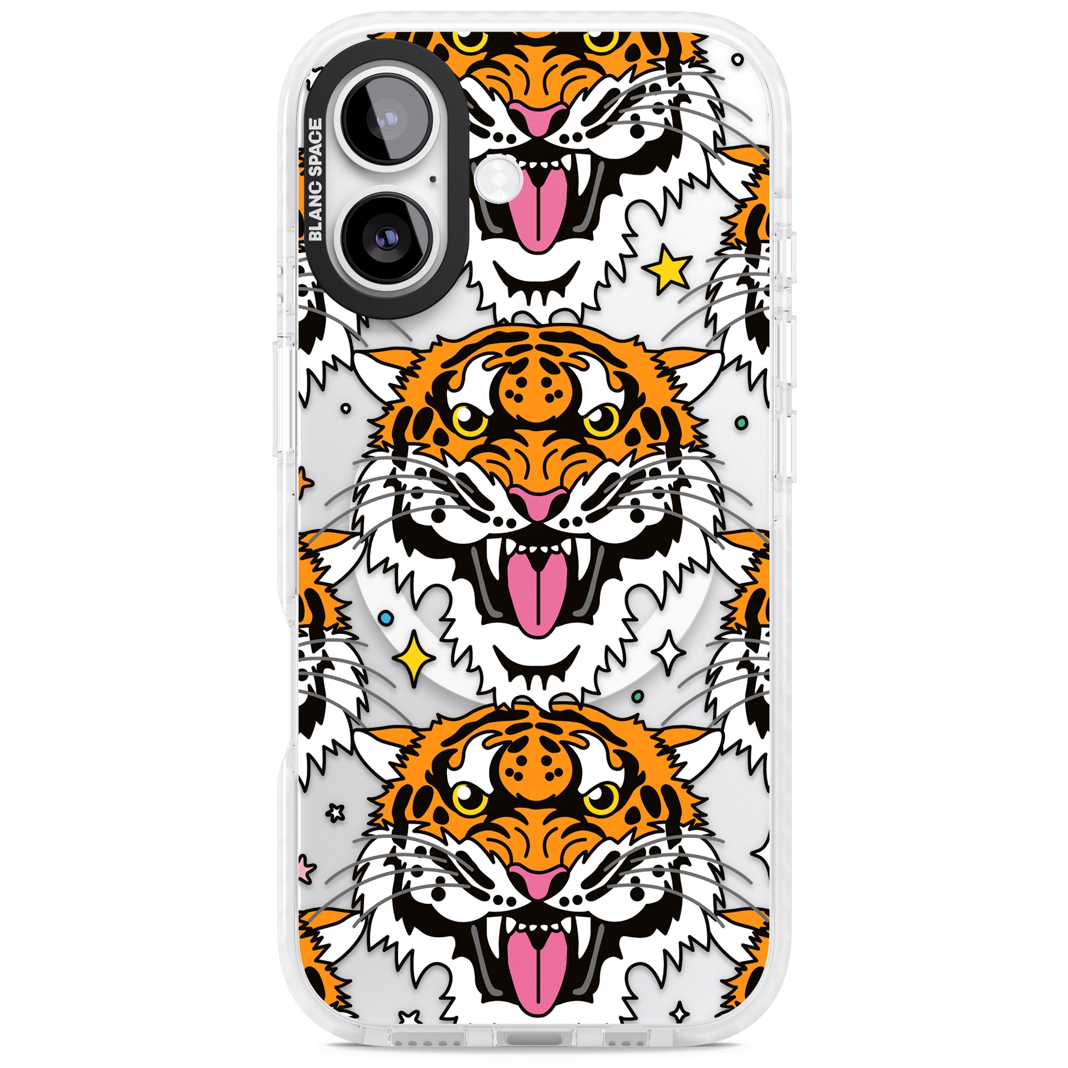 Fierce Jungle Tigers iPhone 17 Impact Pro Clear Phone Case