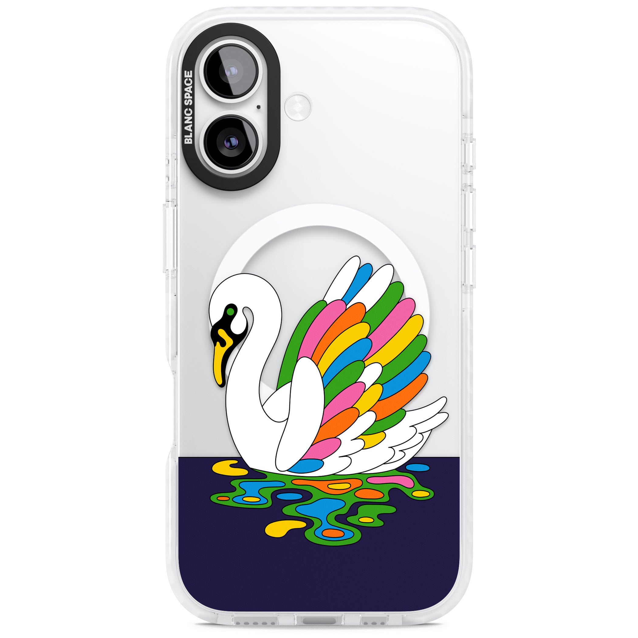 Serene Swan iPhone 17 Impact Pro Clear Phone Case