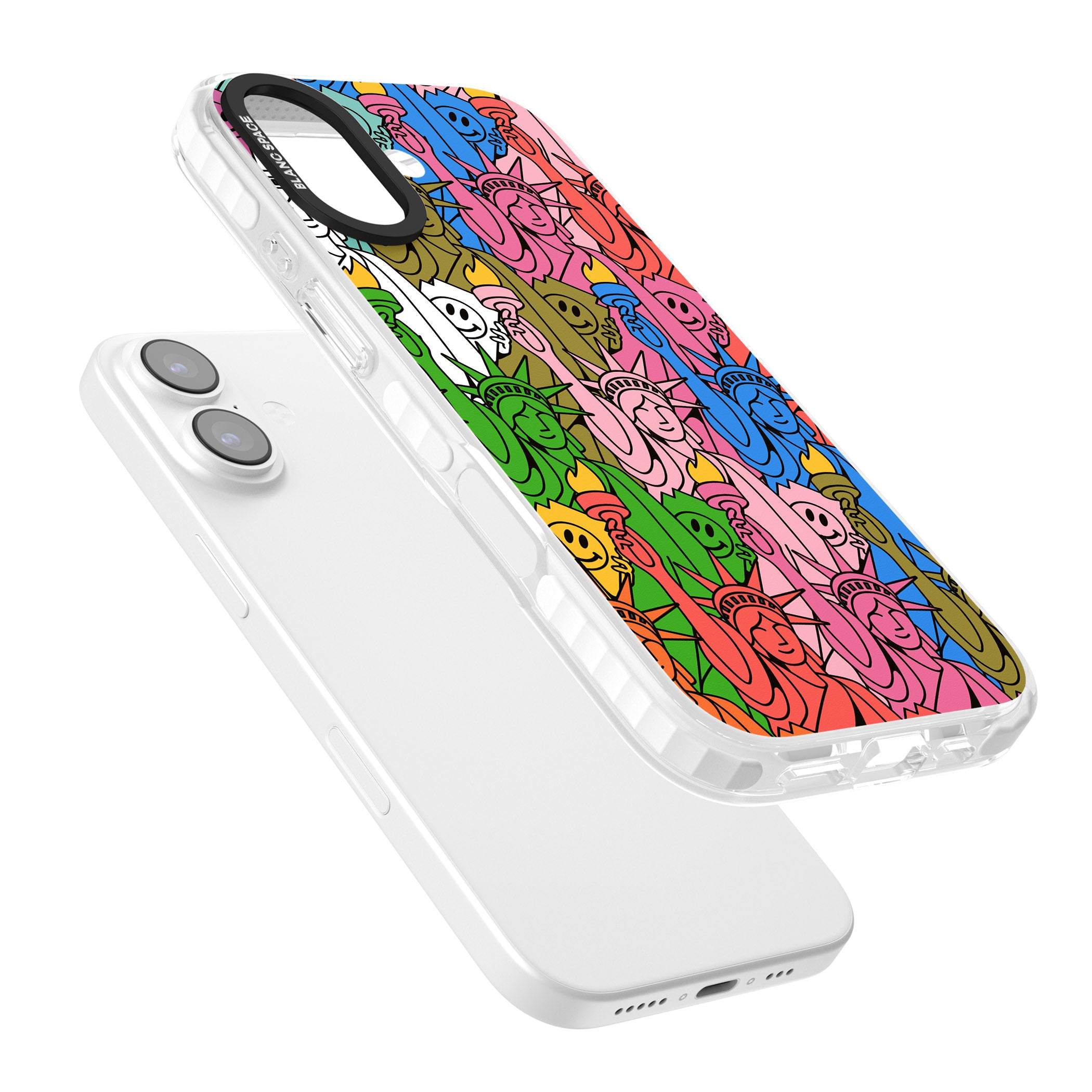Multicolour Liberty Pattern iPhone 17 Impact Pro Clear Phone Case Colours