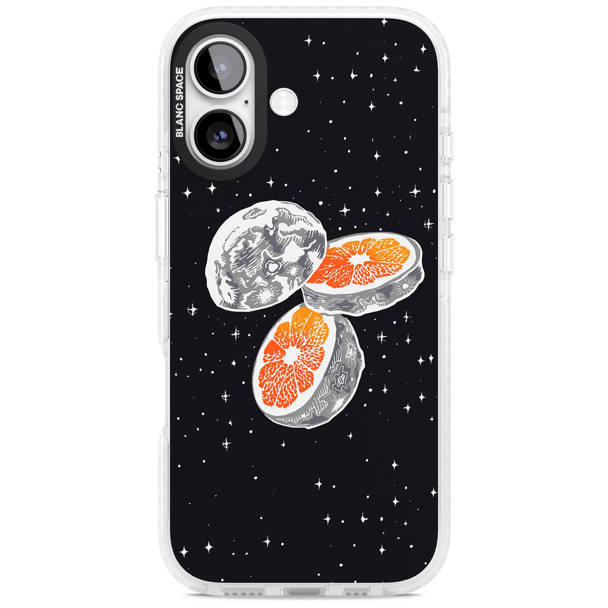 Blood Orange Moon iPhone 17 Impact Pro Clear Phone Case