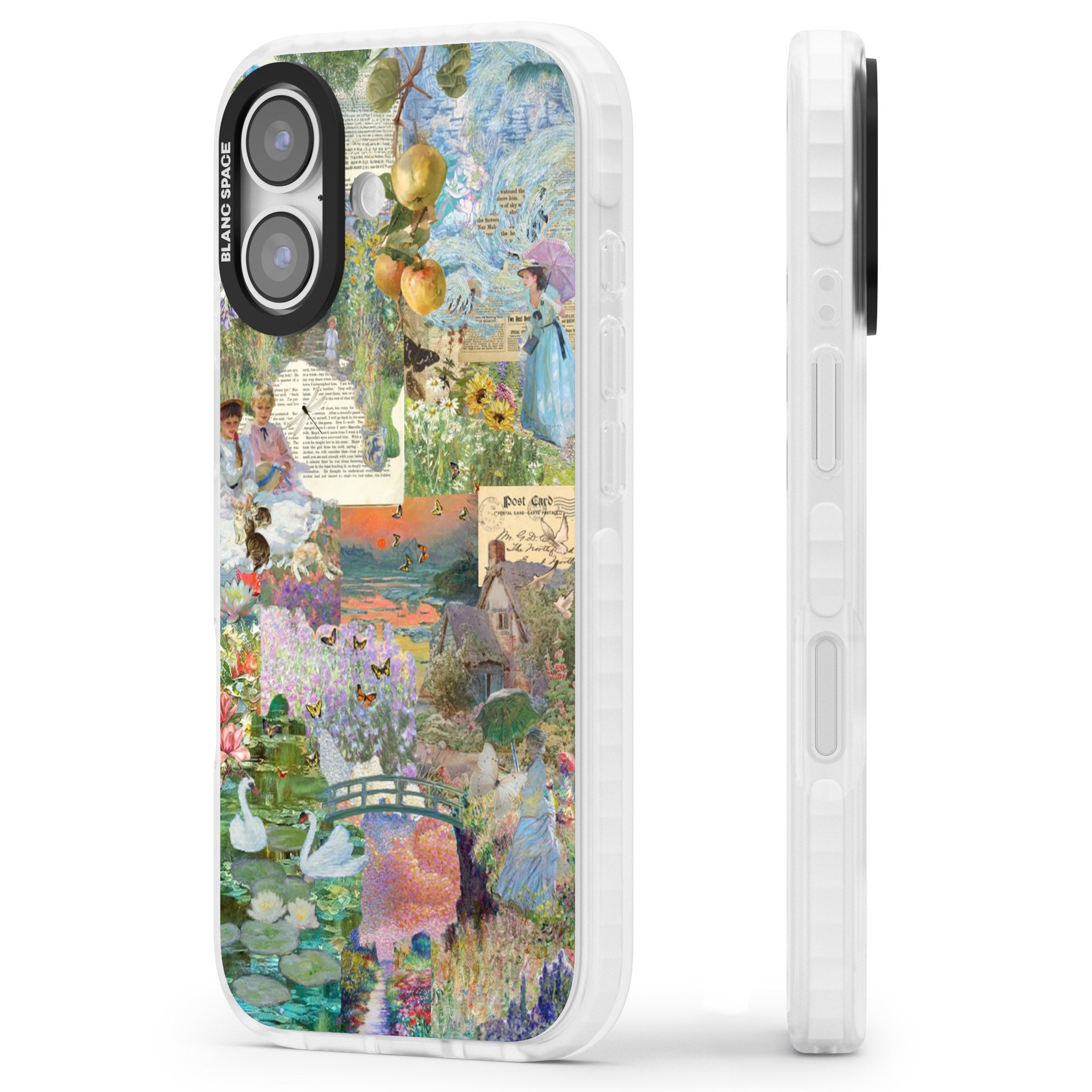 Artful Spring iPhone 17 Impact Pro Clear Phone Case Side Profile