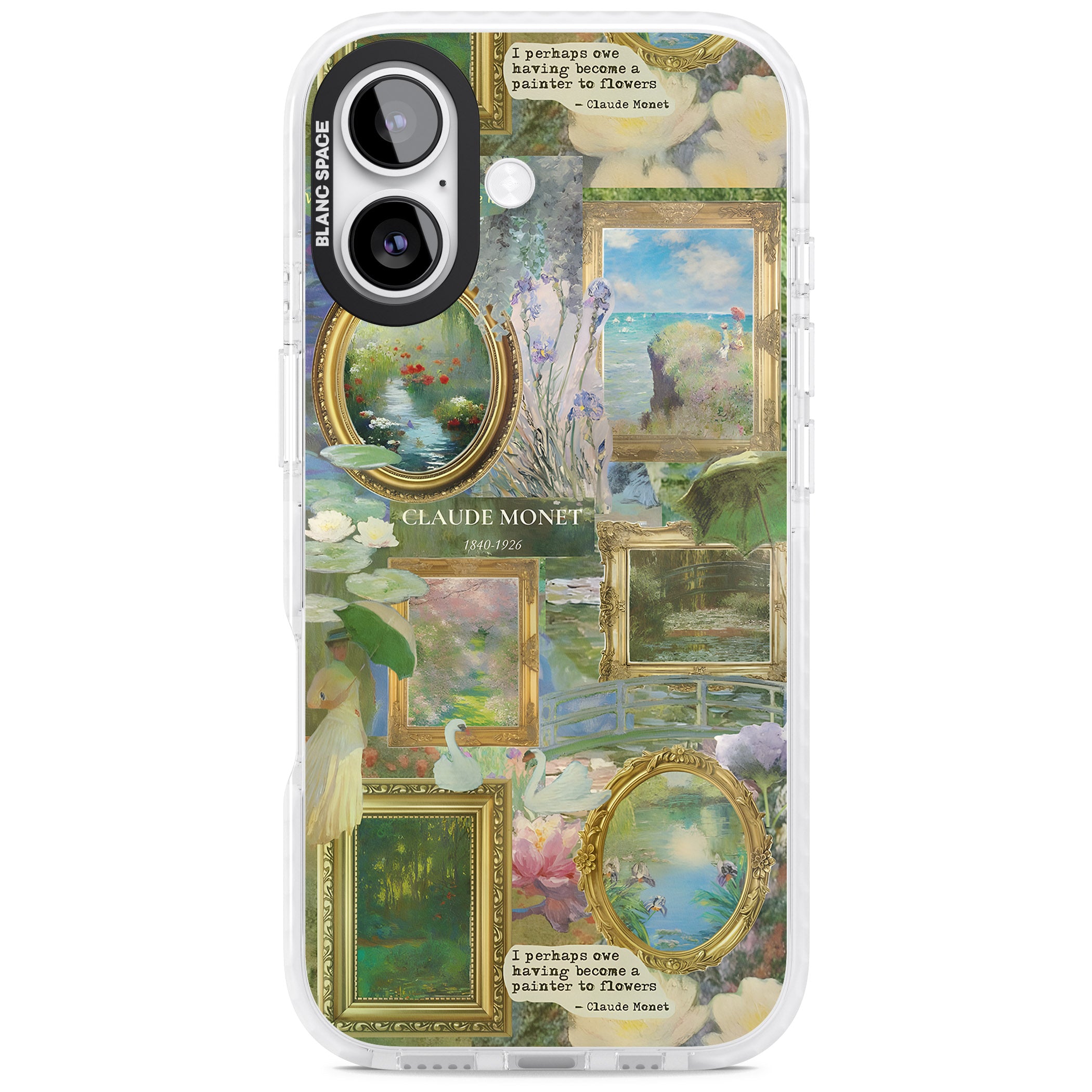 Vintage Floral Frames iPhone 17 Impact Pro Clear Phone Case