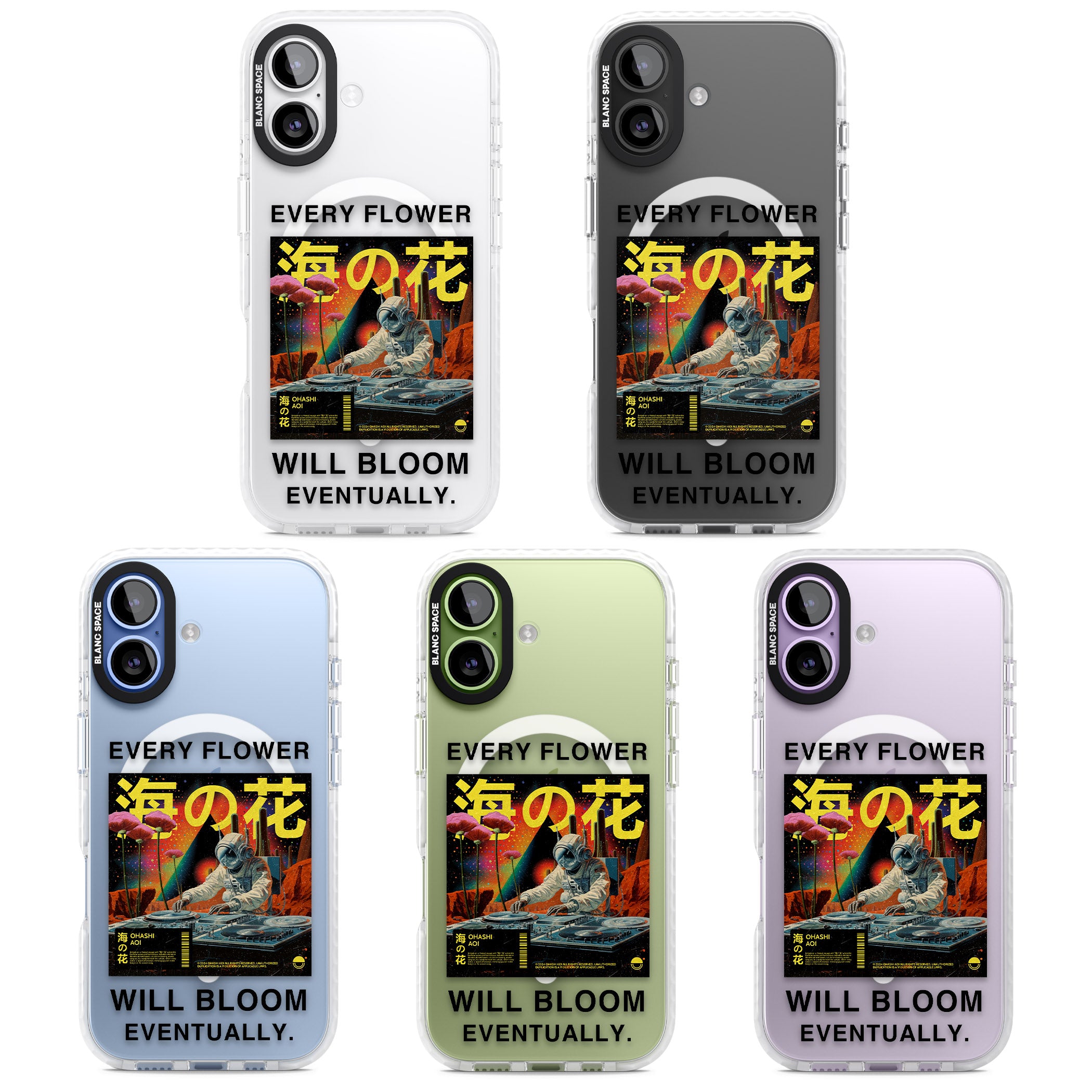 Every Flower Will Bloom Eventually iPhone 17 Impact Pro Clear Phone Case APT Impact Protection