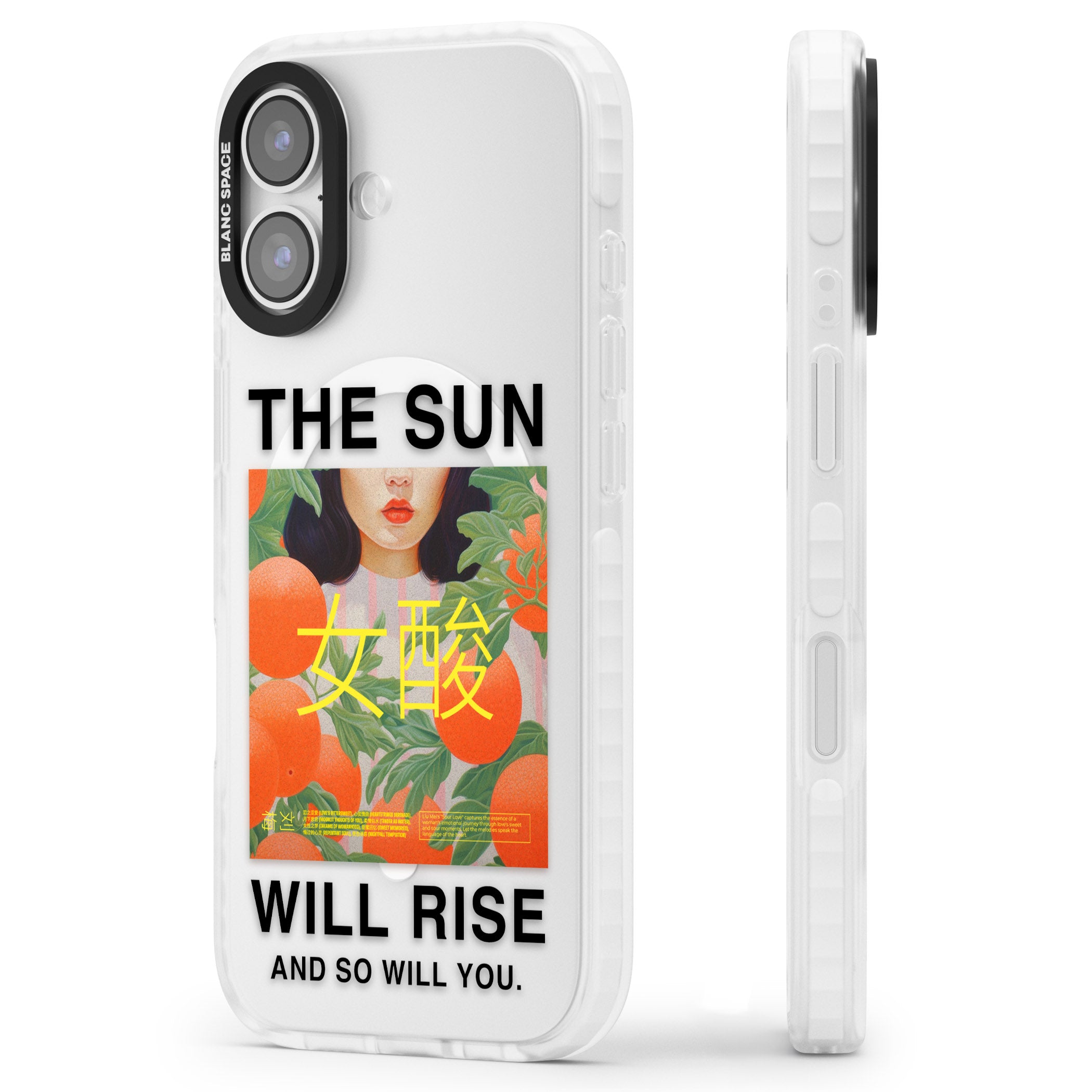 The Sun Will Rise iPhone 17 Impact Pro Clear Phone Case Side Profile