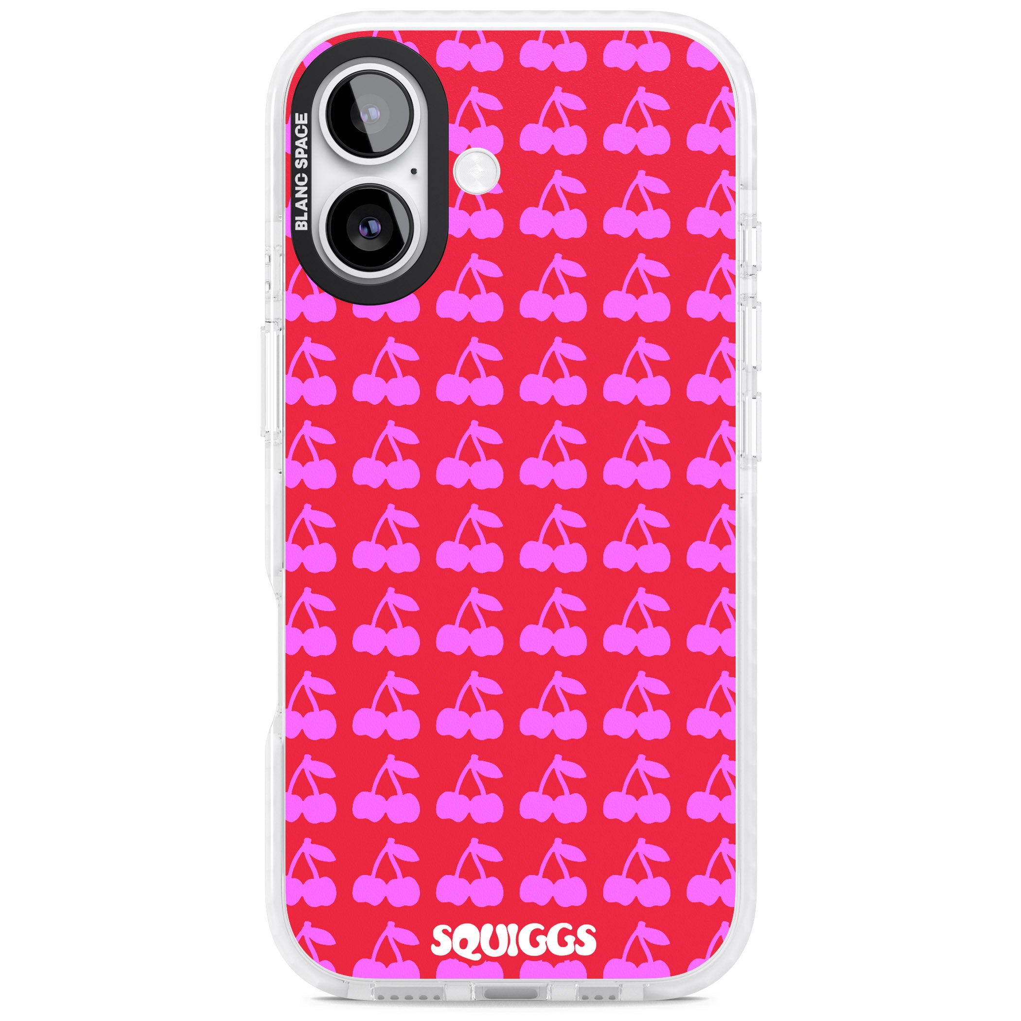 Red Cherries iPhone 17 Impact Pro Clear Phone Case