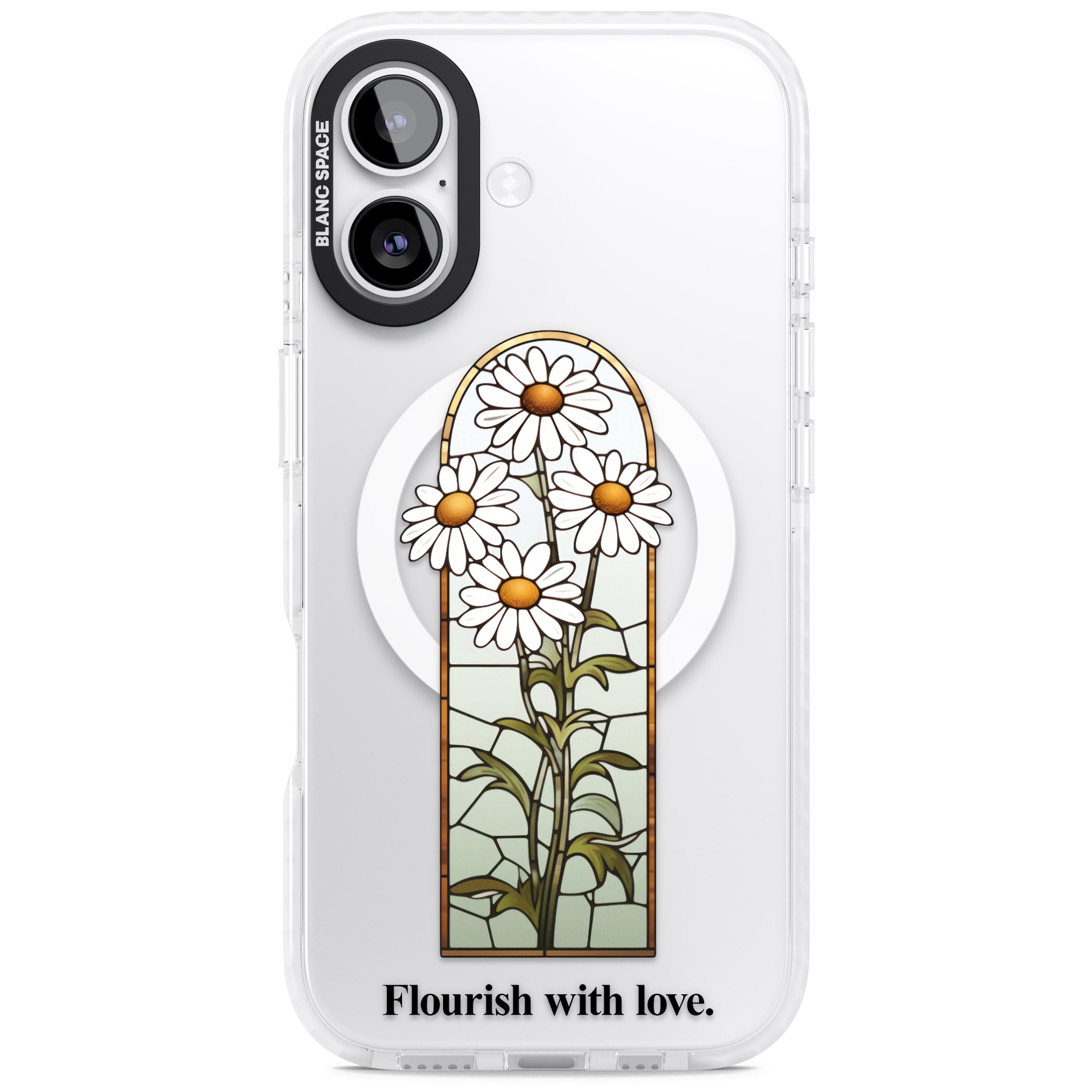 Flourish With Love iPhone 17 Impact Pro Clear Phone Case