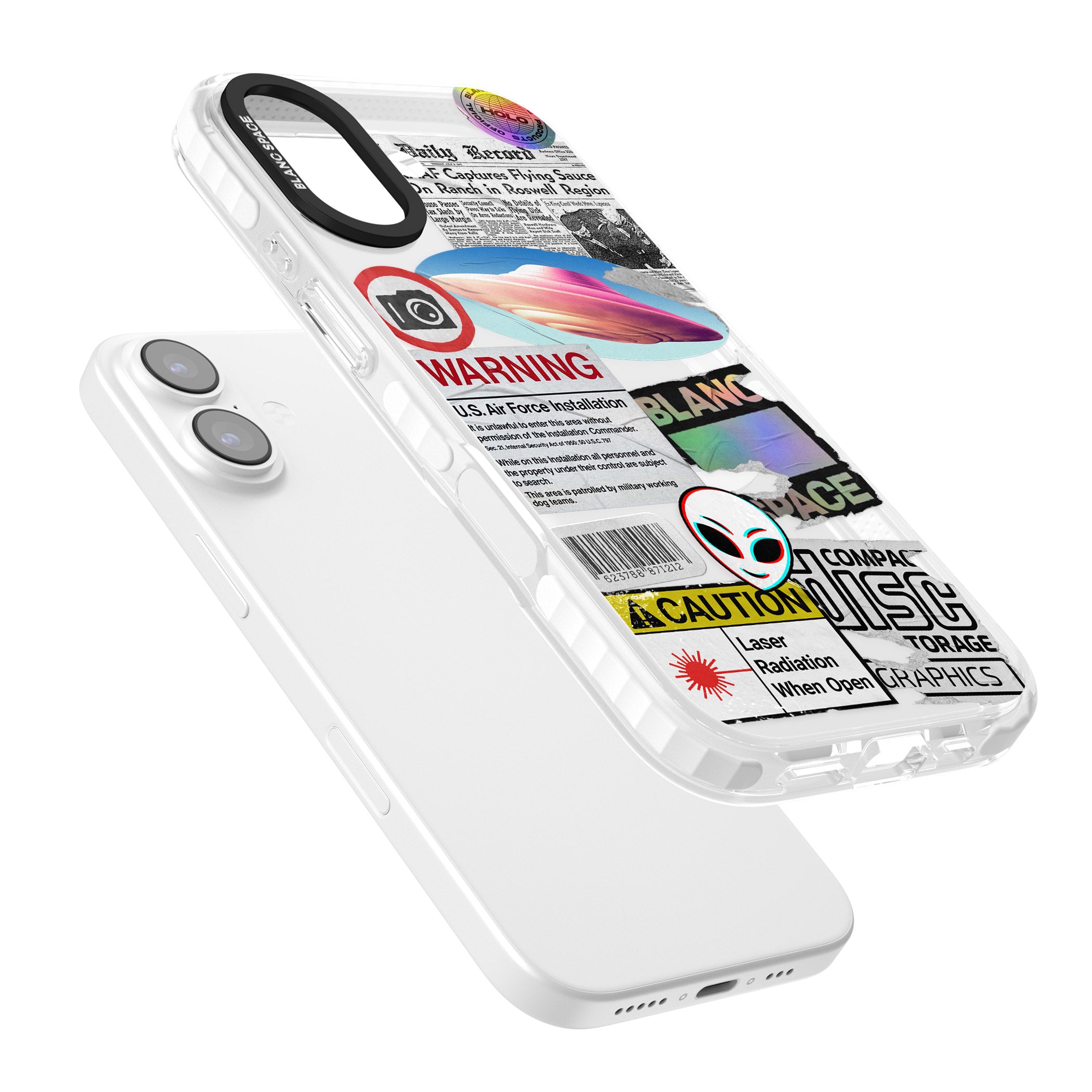 Cosmic Encounters iPhone 17 Impact Pro Clear Phone Case Colours