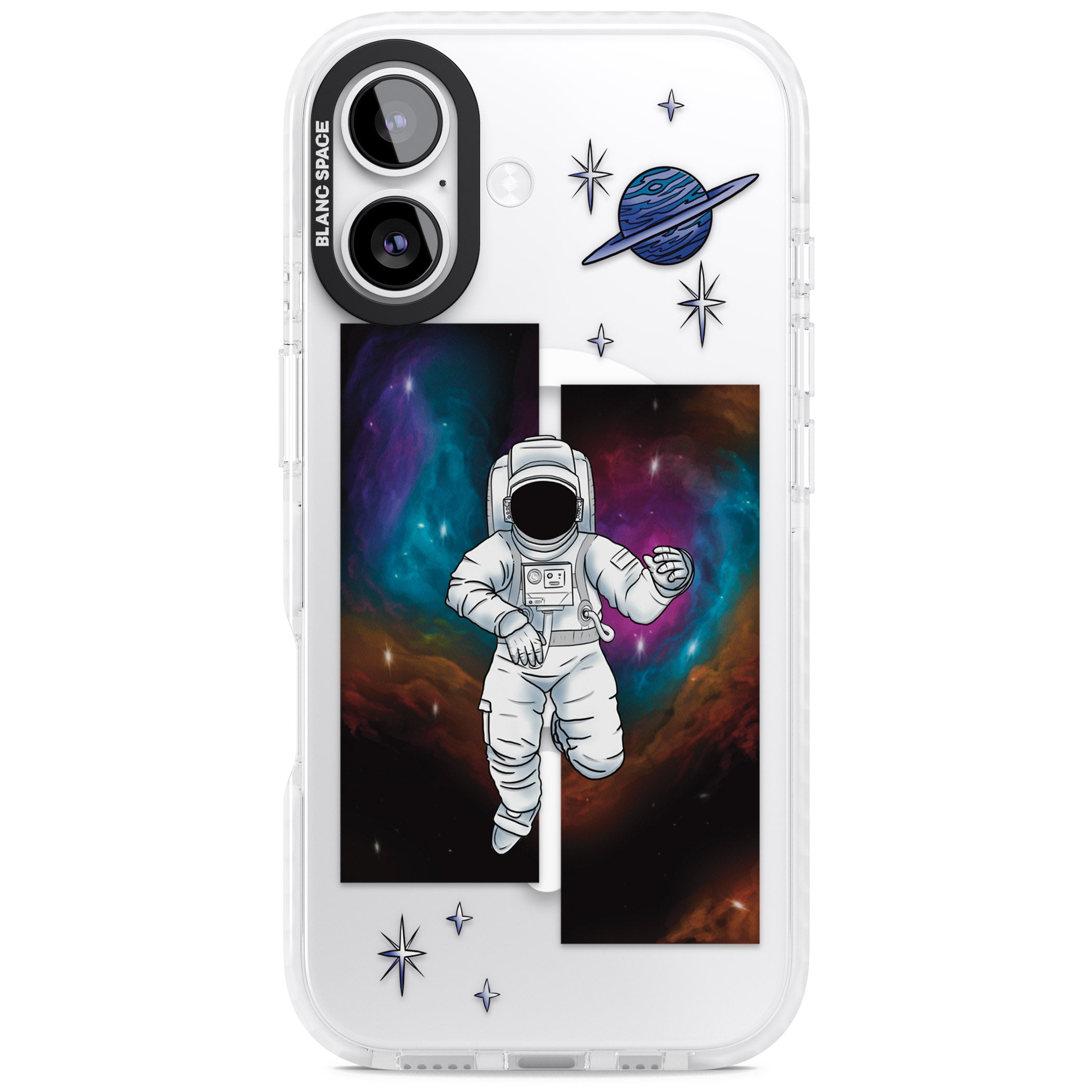 Escape The Nebula iPhone 17 Impact Pro Clear Phone Case