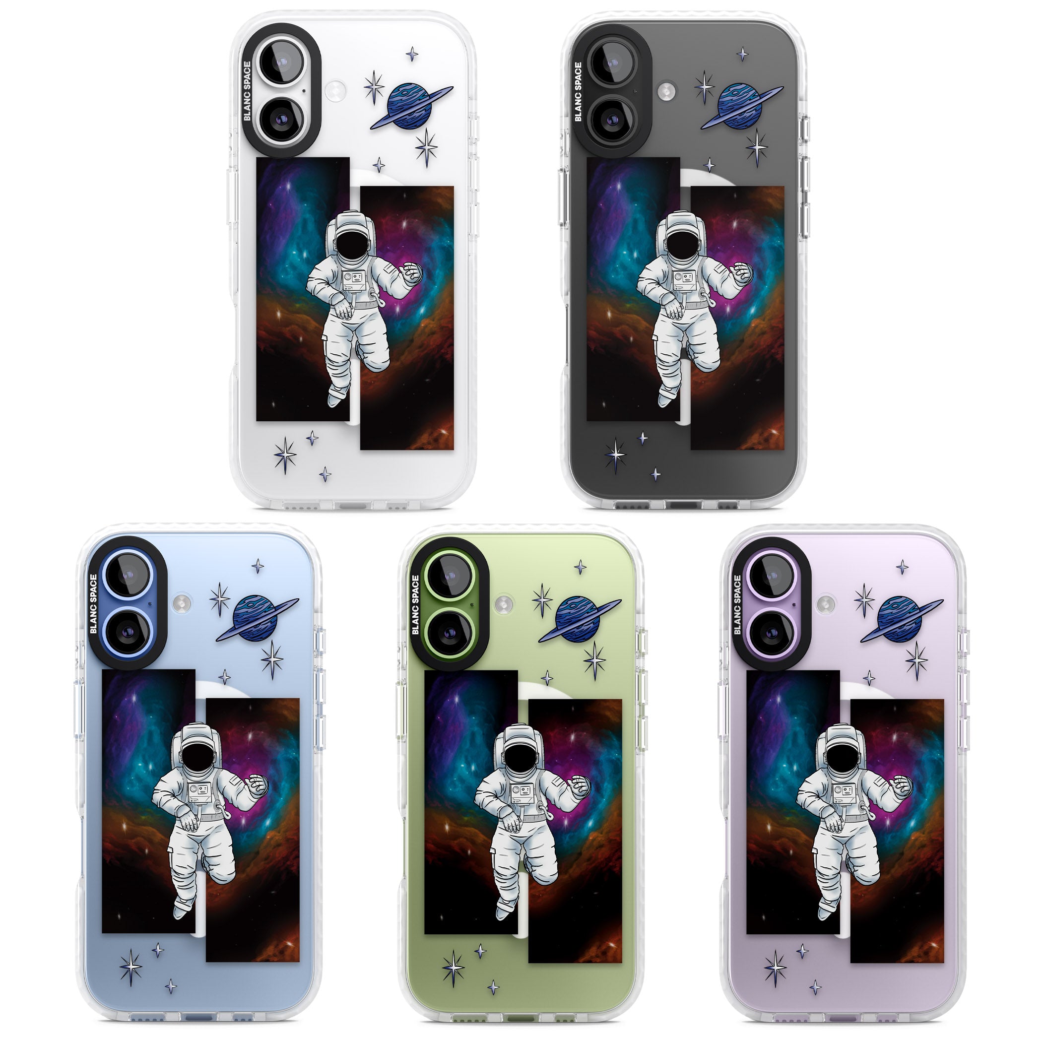 Escape The Nebula iPhone 17 Impact Pro Clear Phone Case APT Impact Protection
