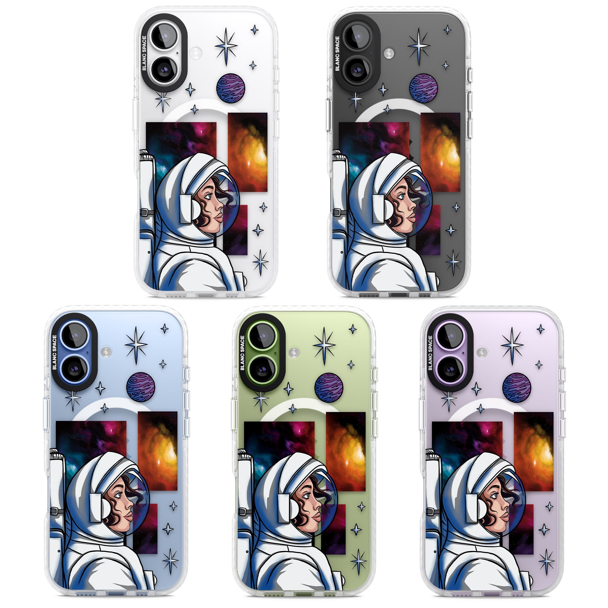 Cosmic Ambition iPhone 17 Impact Pro Clear Phone Case APT Impact Protection