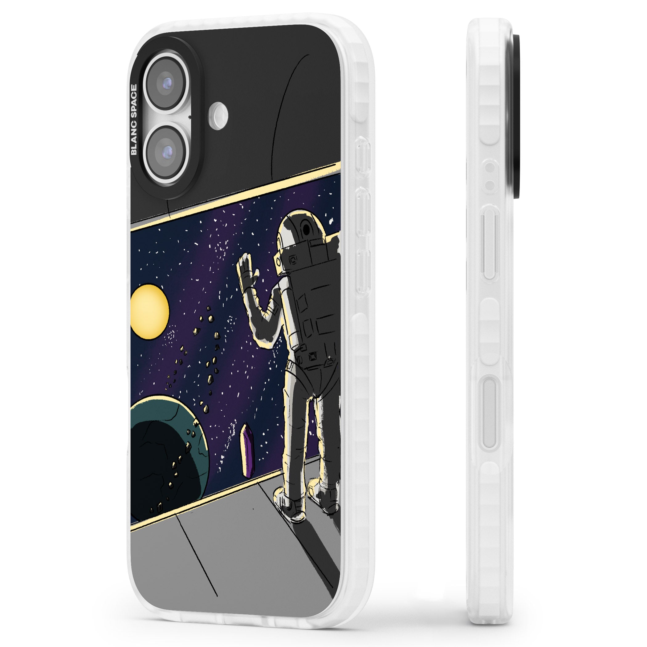 Home iPhone 17 Impact Pro Clear Phone Case Side Profile