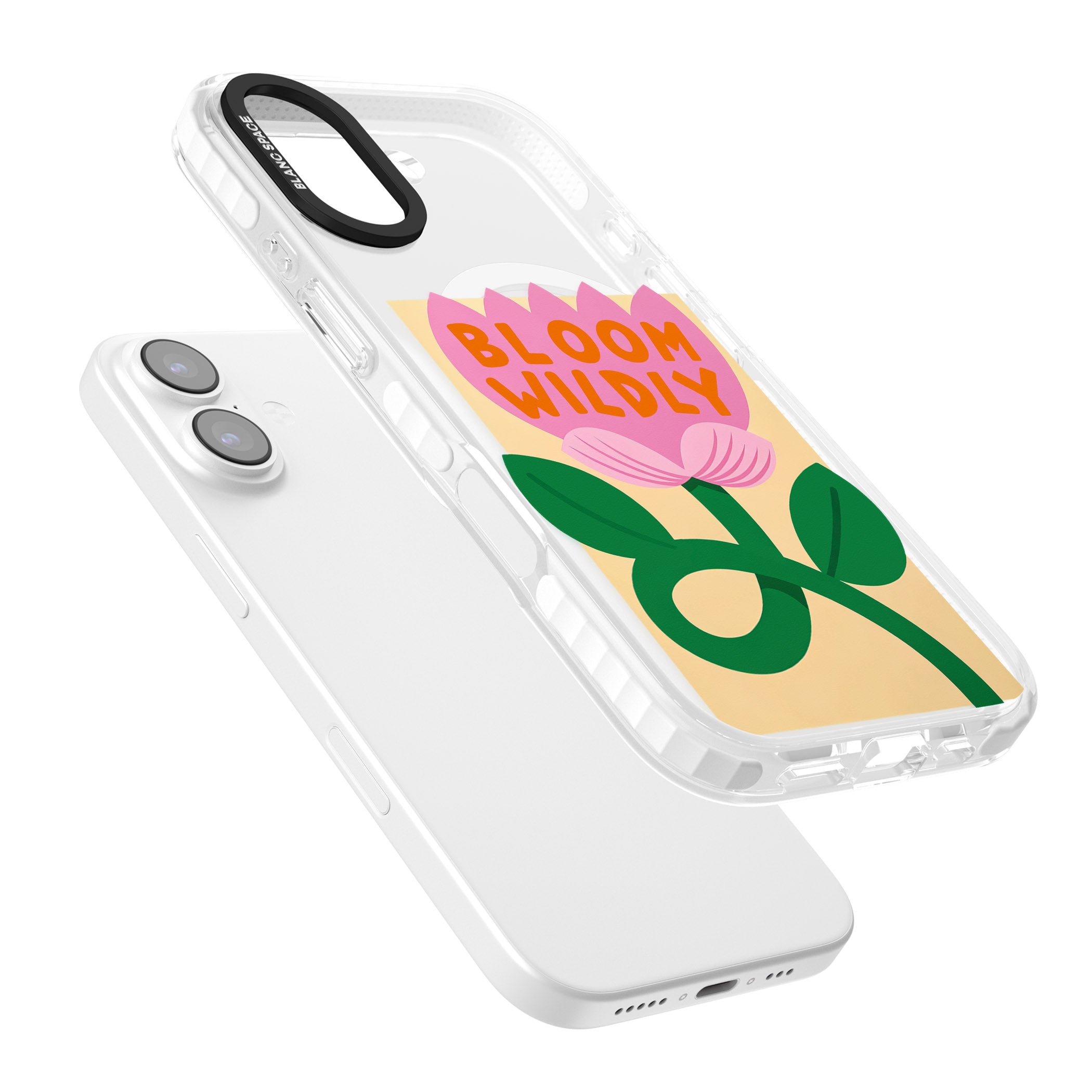 Bloom Wildly iPhone 17 Impact Pro Clear Phone Case Colours