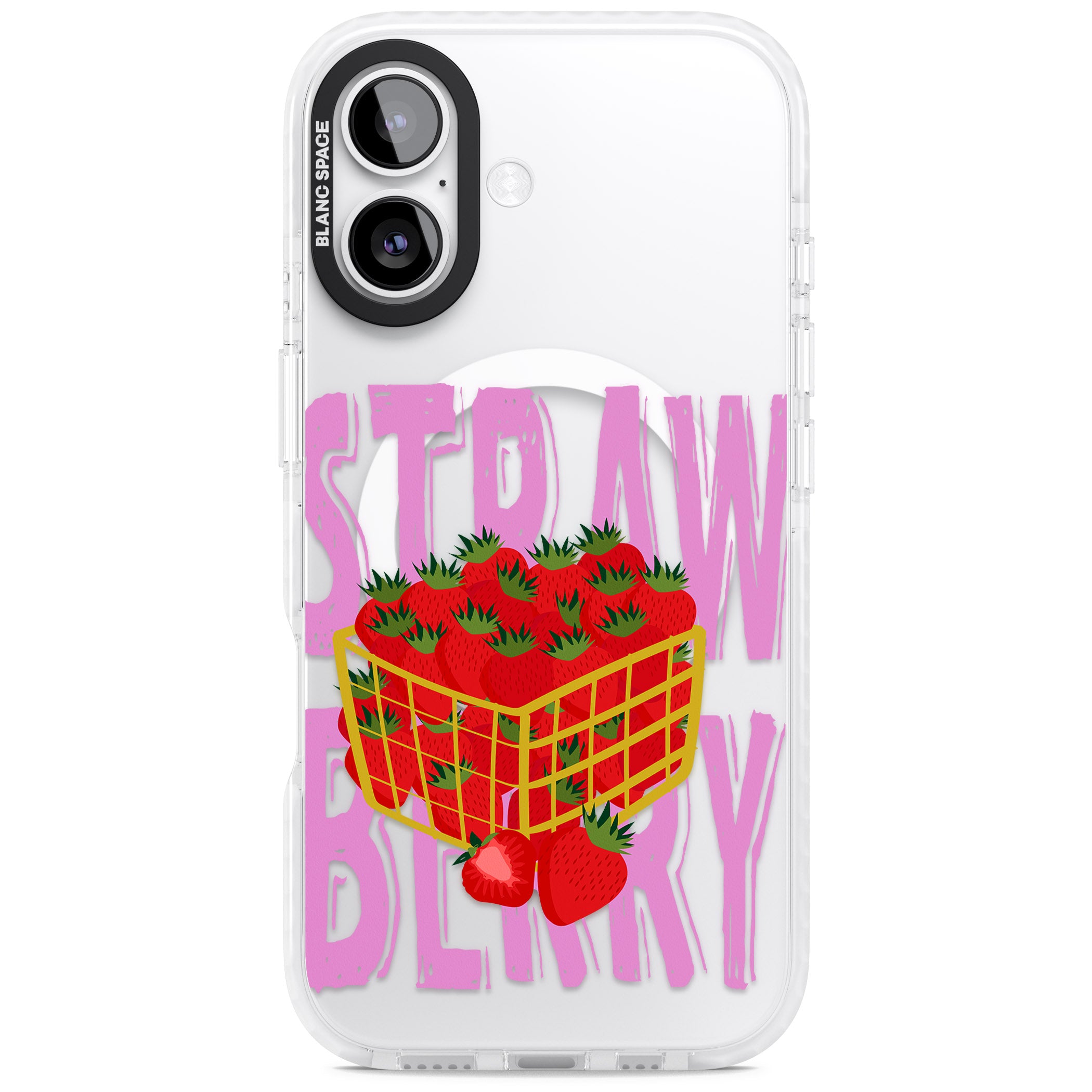 Strawberry Basket iPhone 17 Impact Pro Clear Phone Case