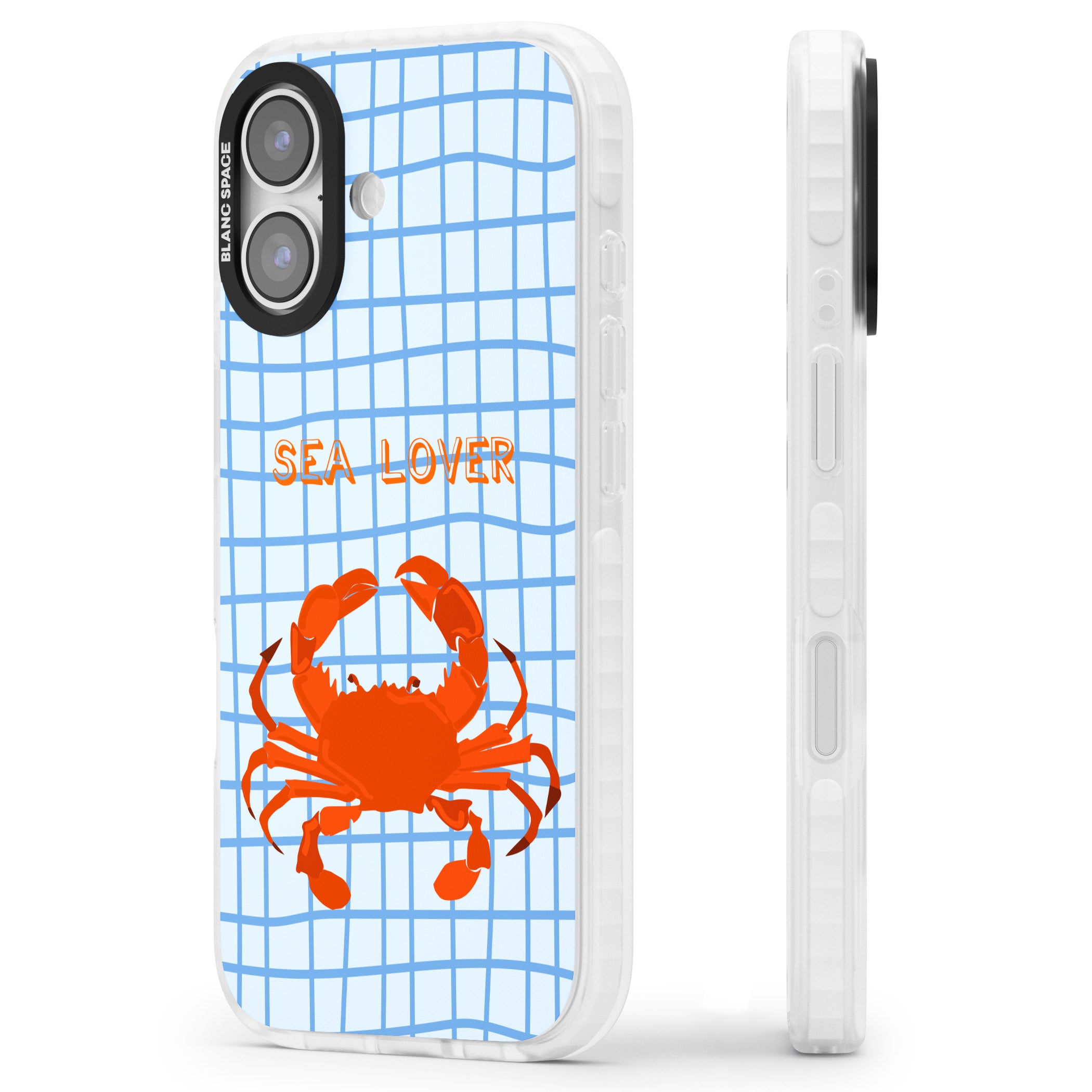 Sea Lover iPhone 17 Impact Pro Clear Phone Case Side Profile