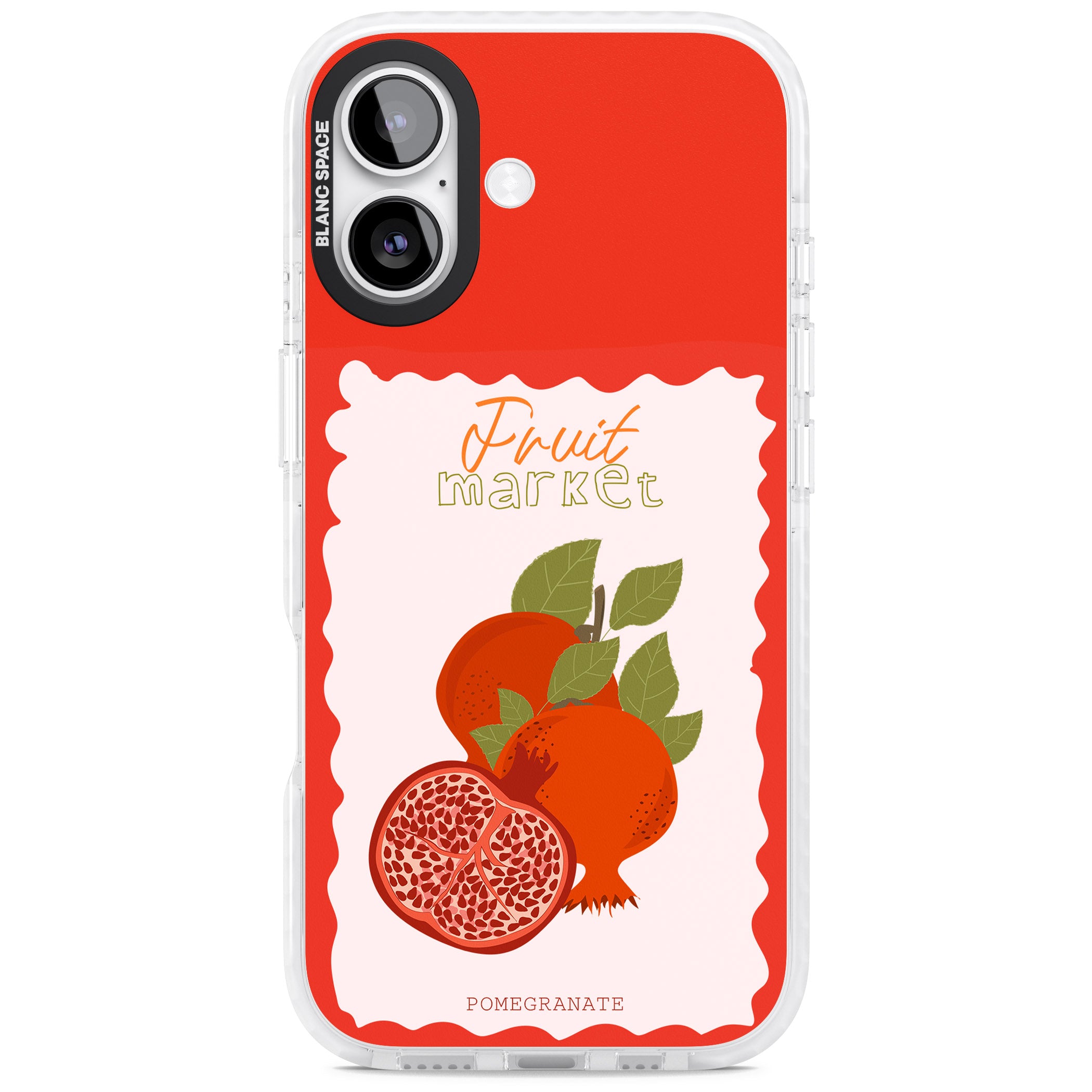 Fruit Market Pomegranate iPhone 17 Impact Pro Clear Phone Case