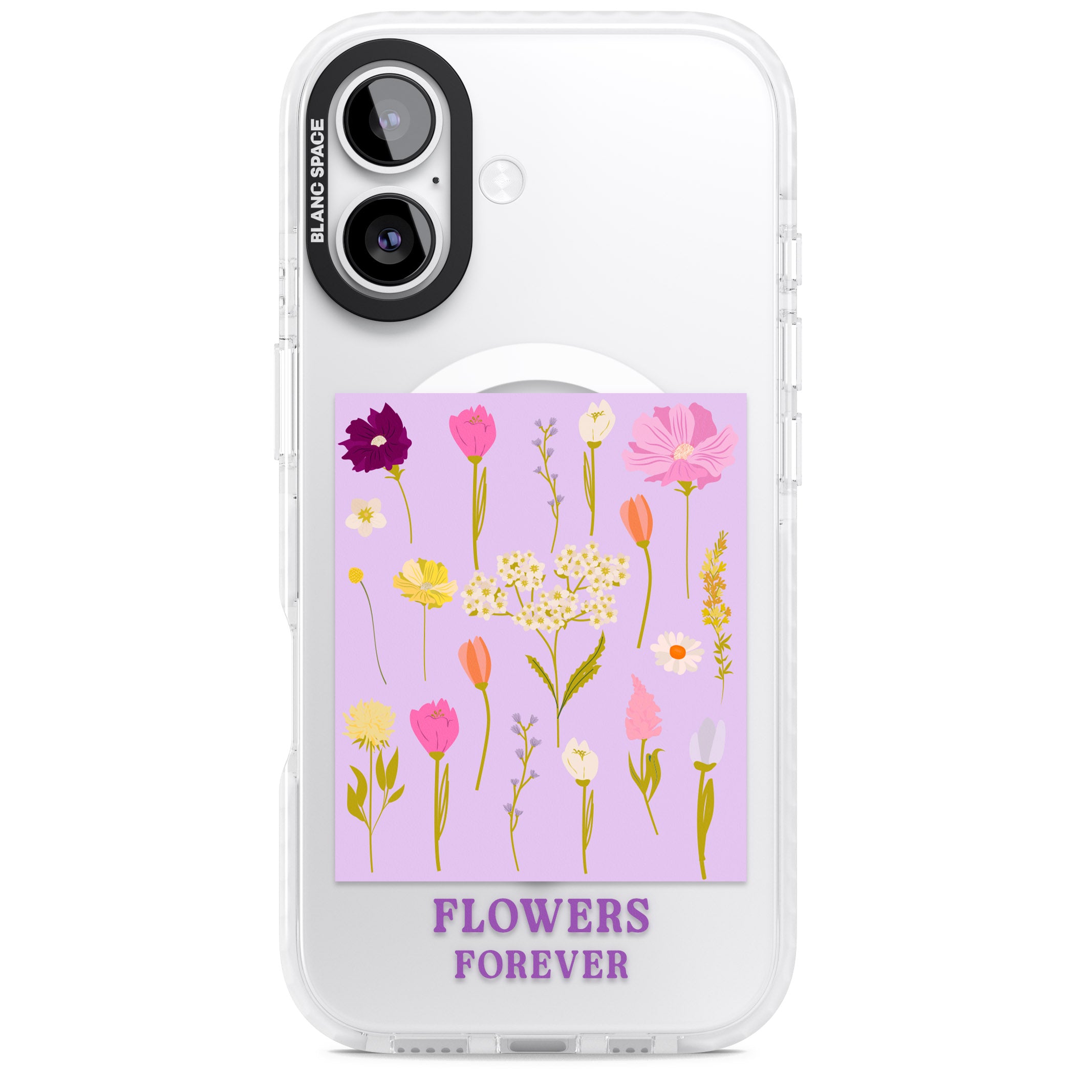 Flowers Forever iPhone 17 Impact Pro Clear Phone Case