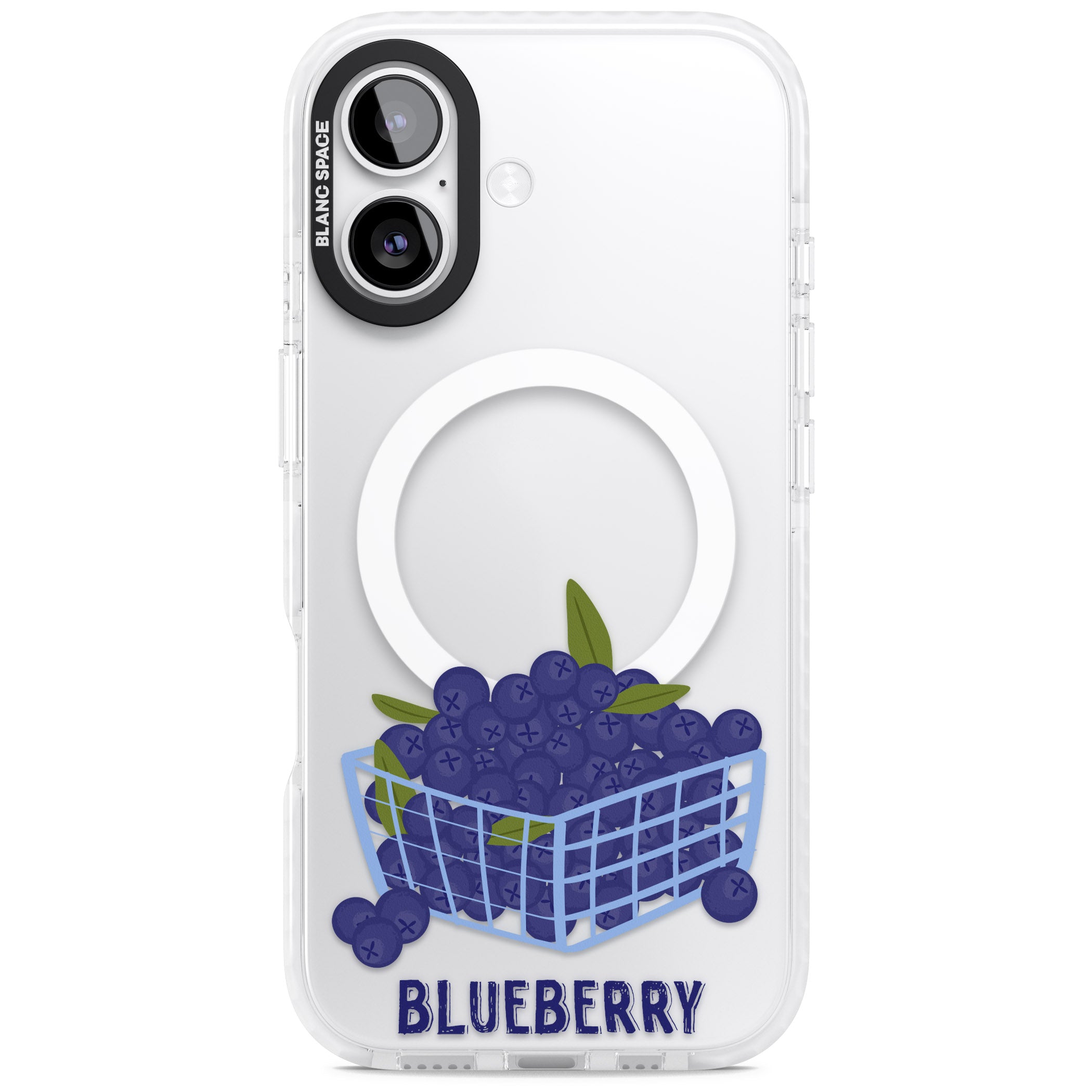Blueberry Basket iPhone 17 Impact Pro Clear Phone Case