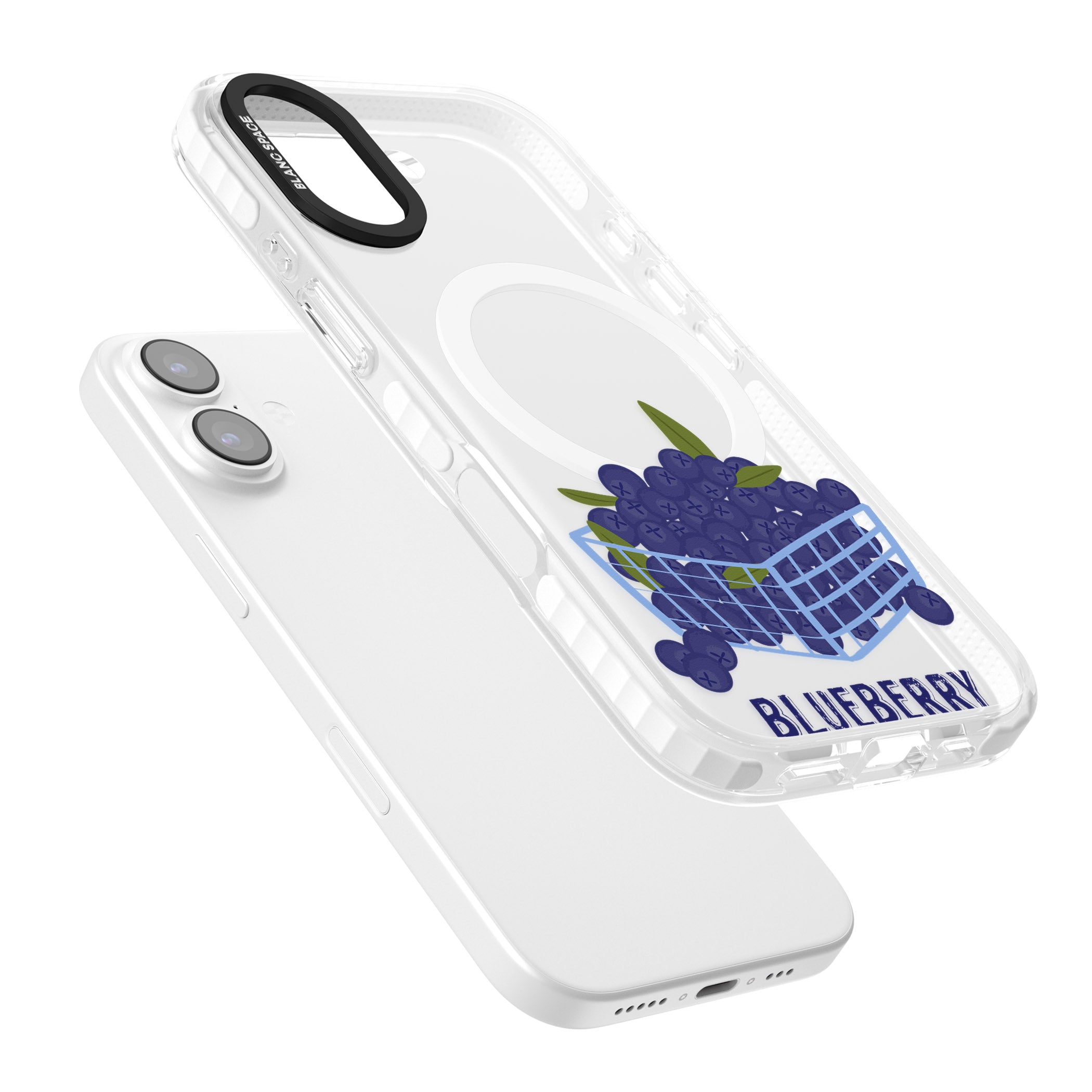 Blueberry Basket iPhone 17 Impact Pro Clear Phone Case Colours