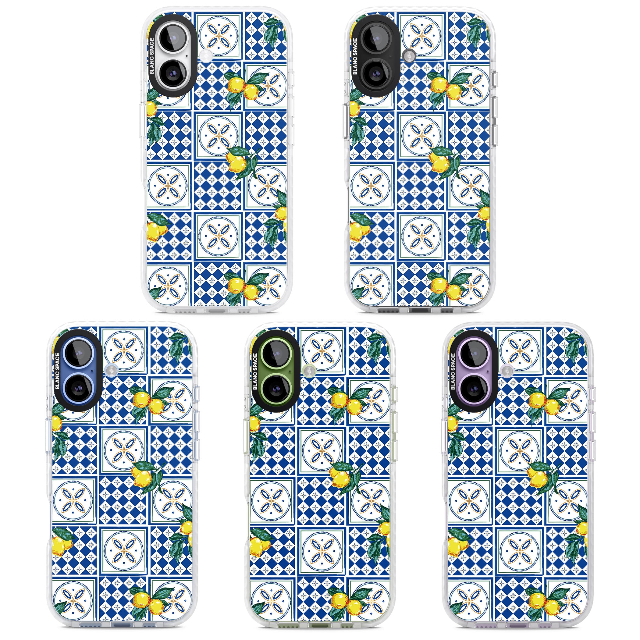 Lemon Tiles iPhone 17 Impact Pro Clear Phone Case APT Impact Protection