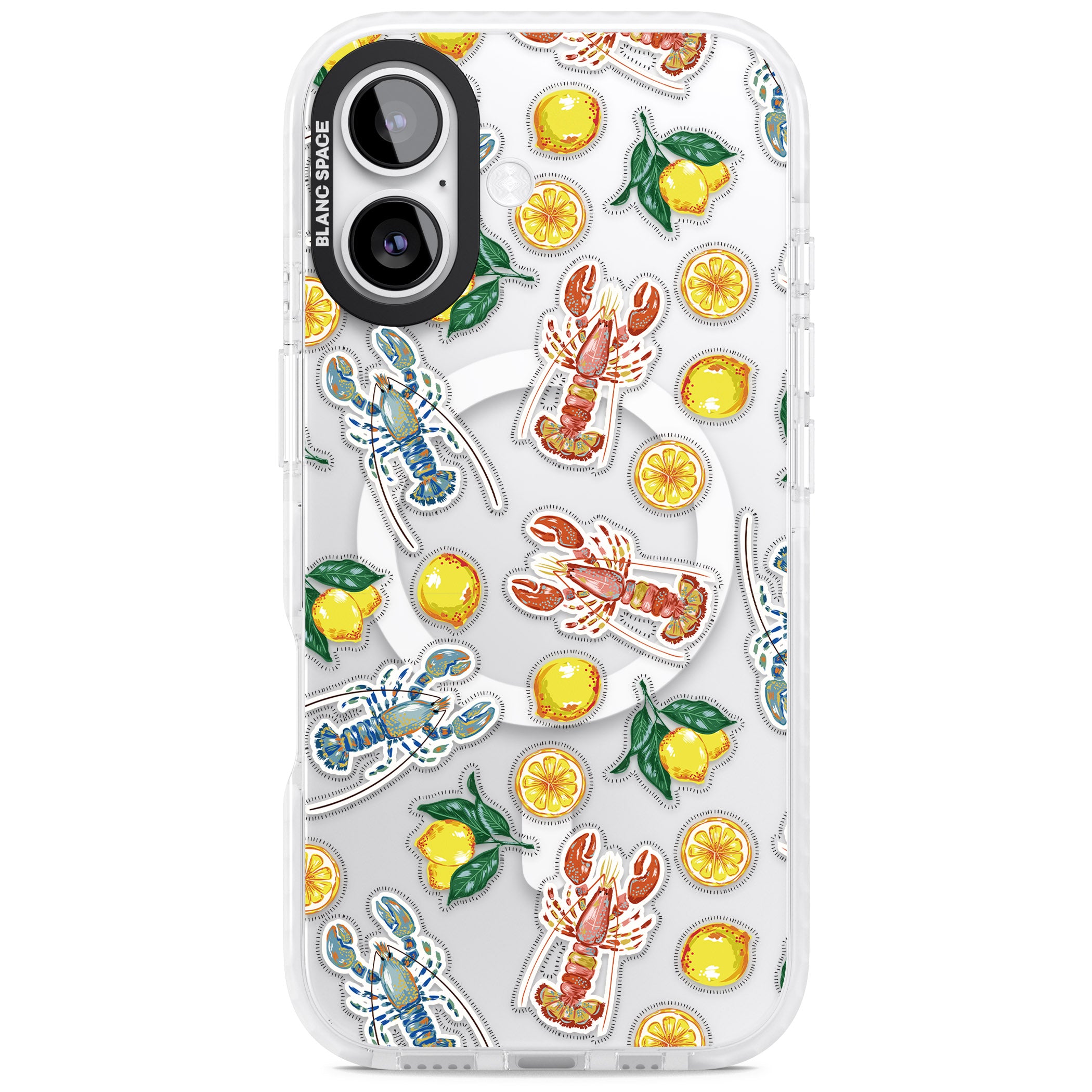 Lemons & Lobsters iPhone 17 Impact Pro Clear Phone Case
