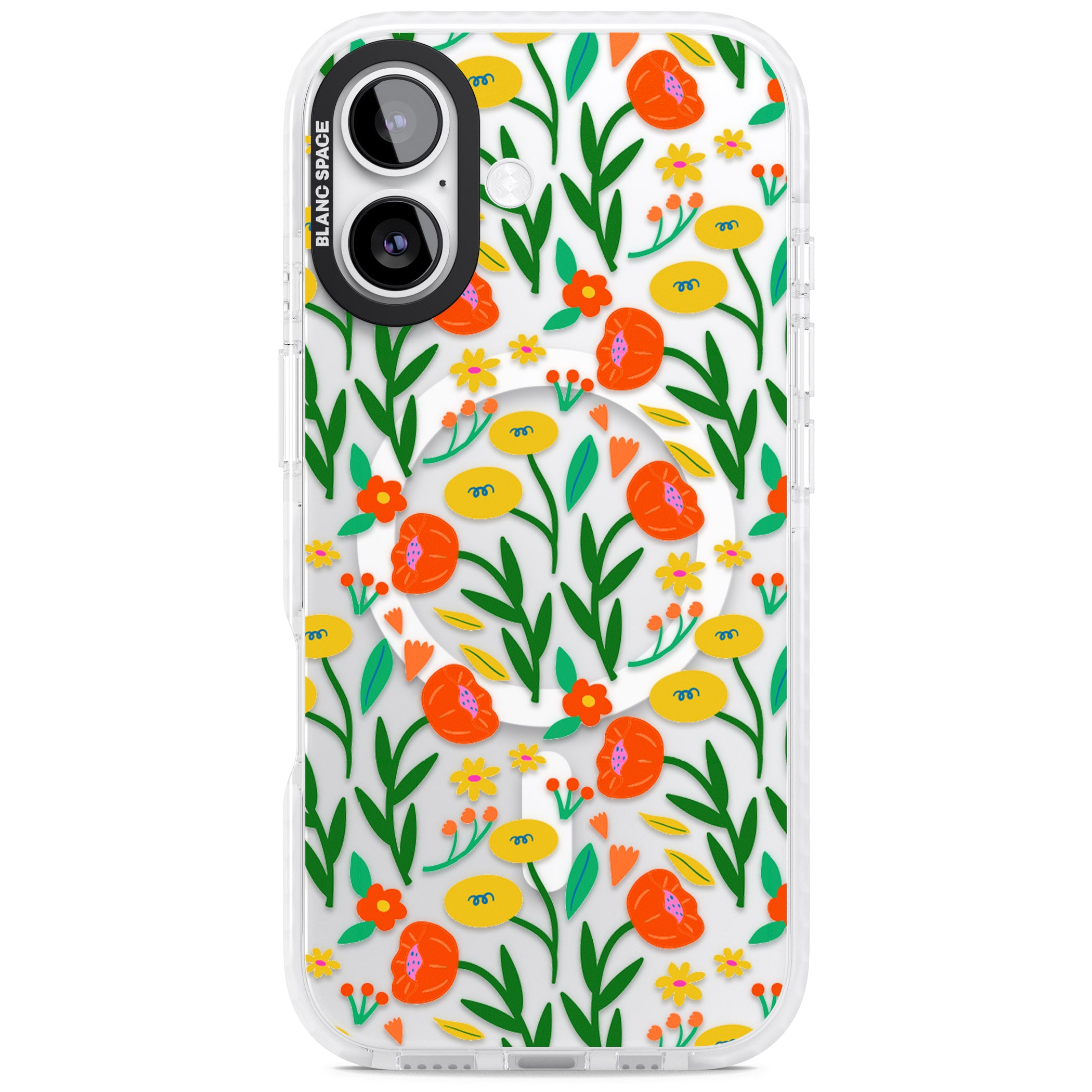 Summer Flower Fiesta iPhone 17 Impact Pro Clear Phone Case