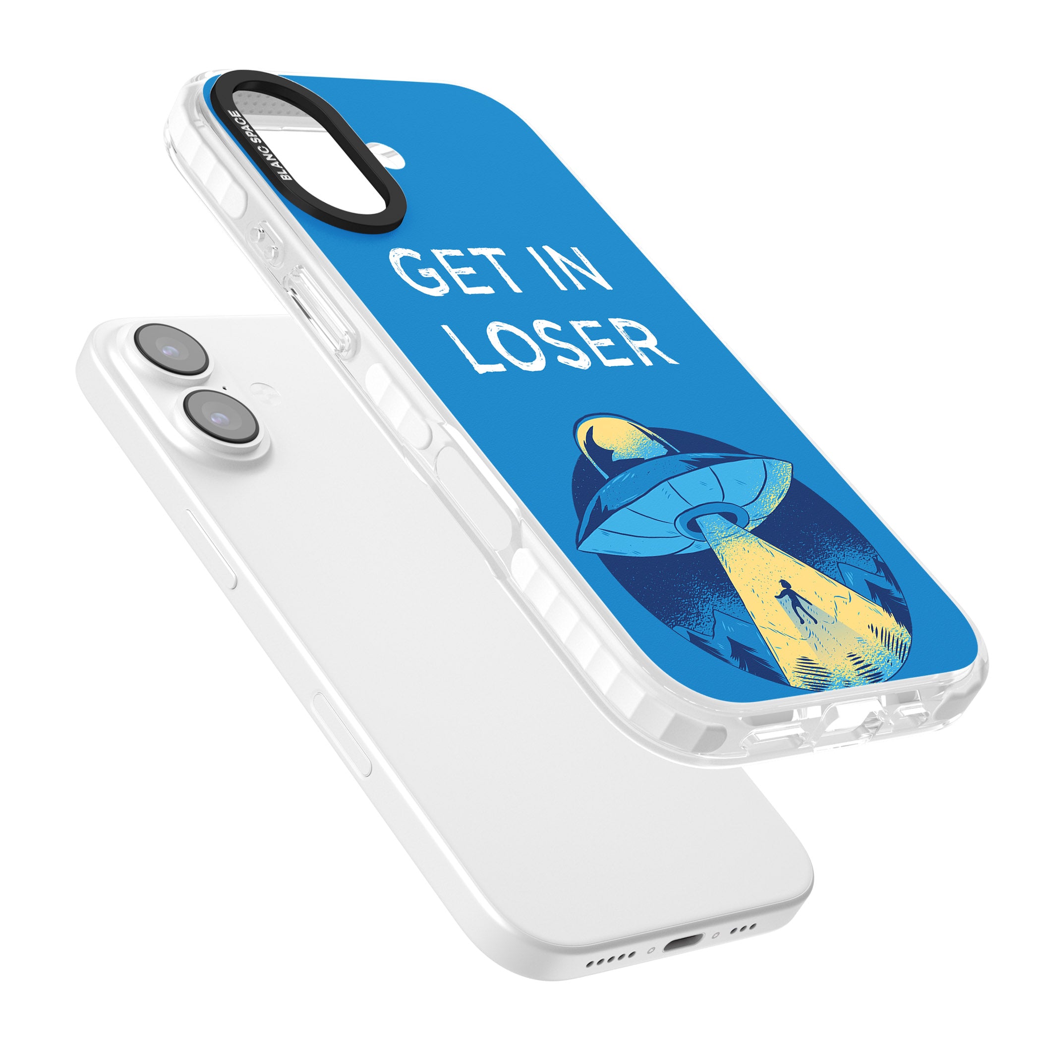 Get In Loser Ufo iPhone 17 Impact Pro Clear Phone Case Colours