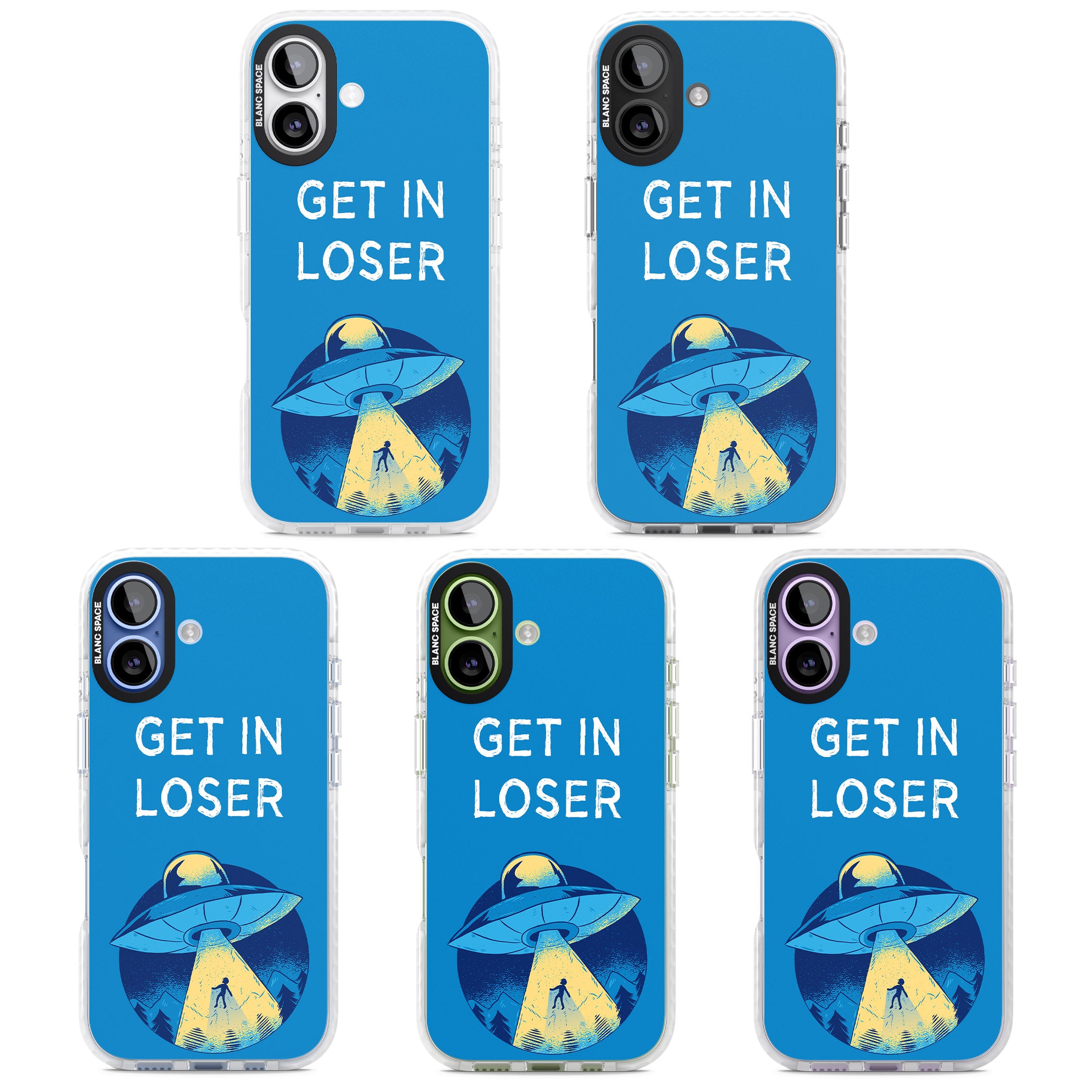 Get In Loser Ufo iPhone 17 Impact Pro Clear Phone Case APT Impact Protection