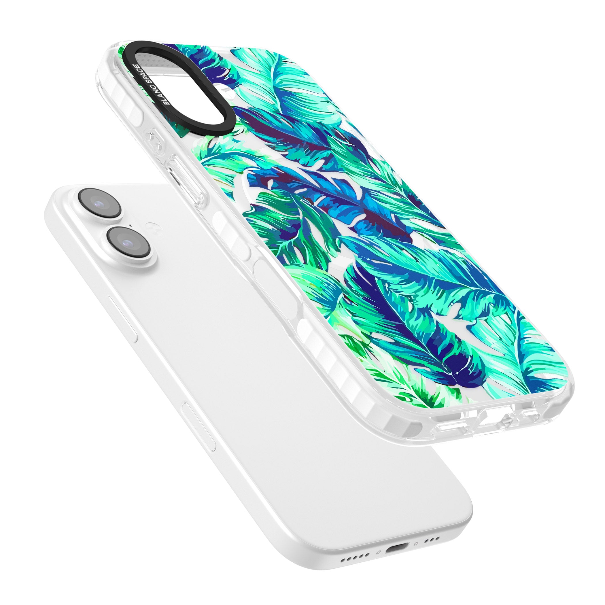 Tropical Palms iPhone 17 Impact Pro Clear Phone Case Colours