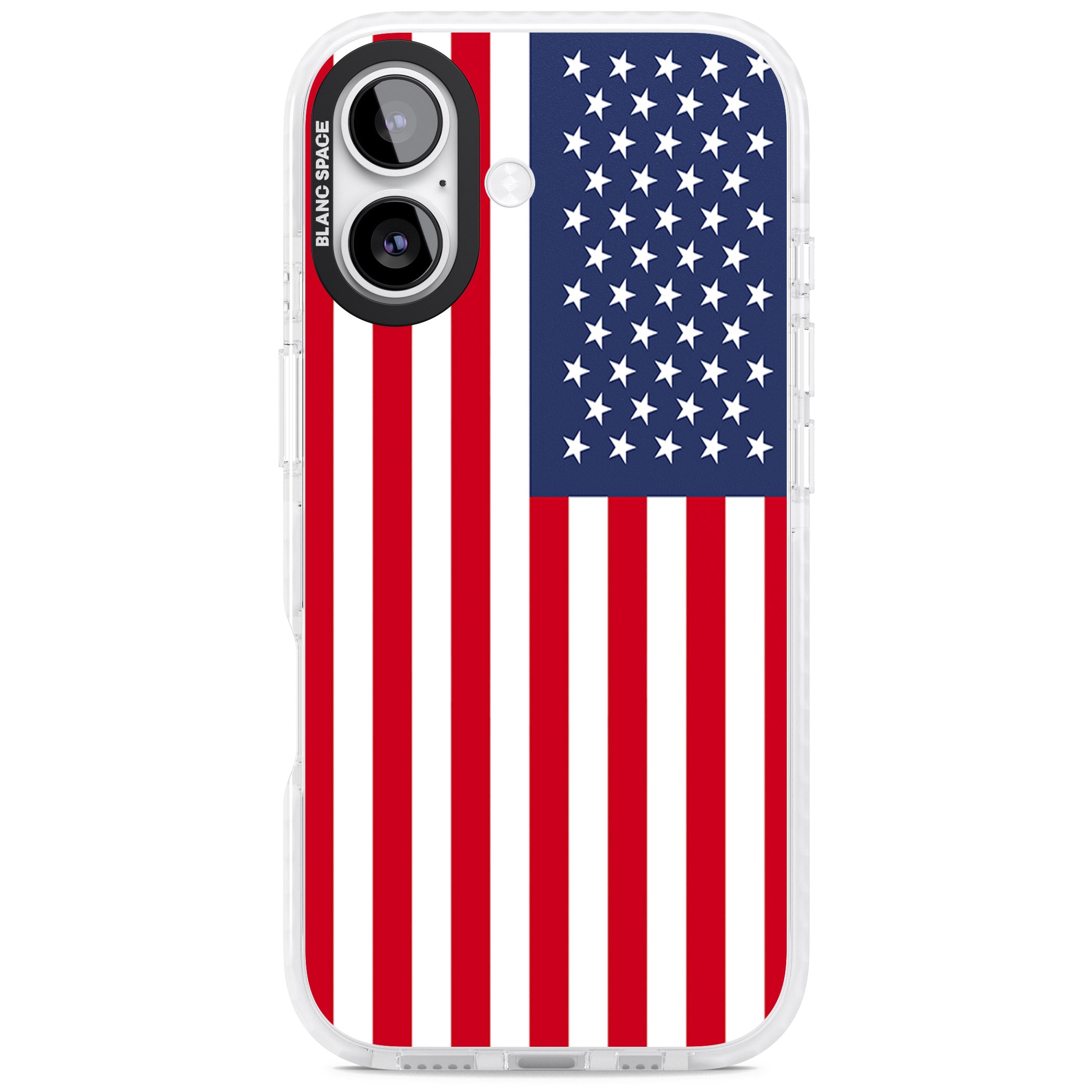 American Flag iPhone 17 Impact Pro Clear Phone Case