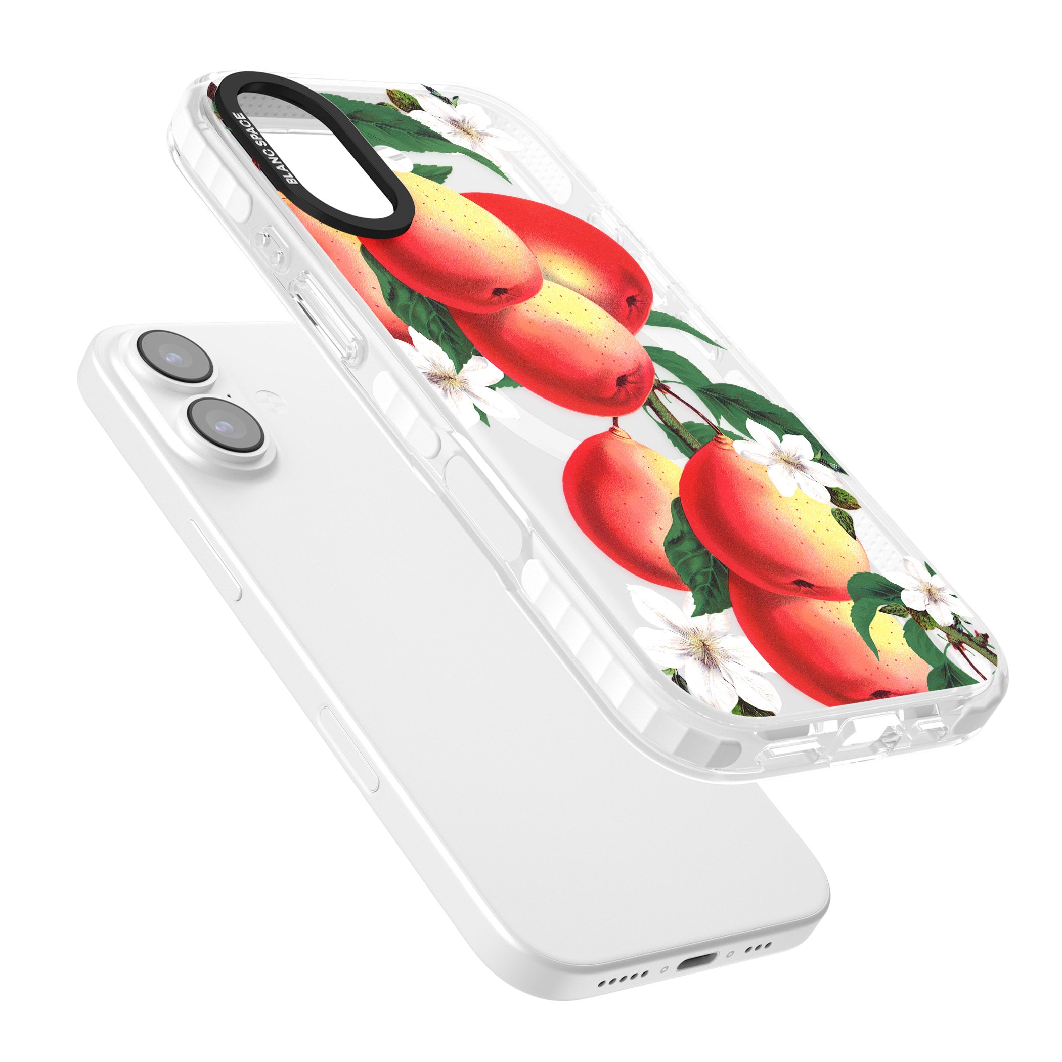 Vintage Painted Peaches iPhone 17 Impact Pro Clear Phone Case Colours