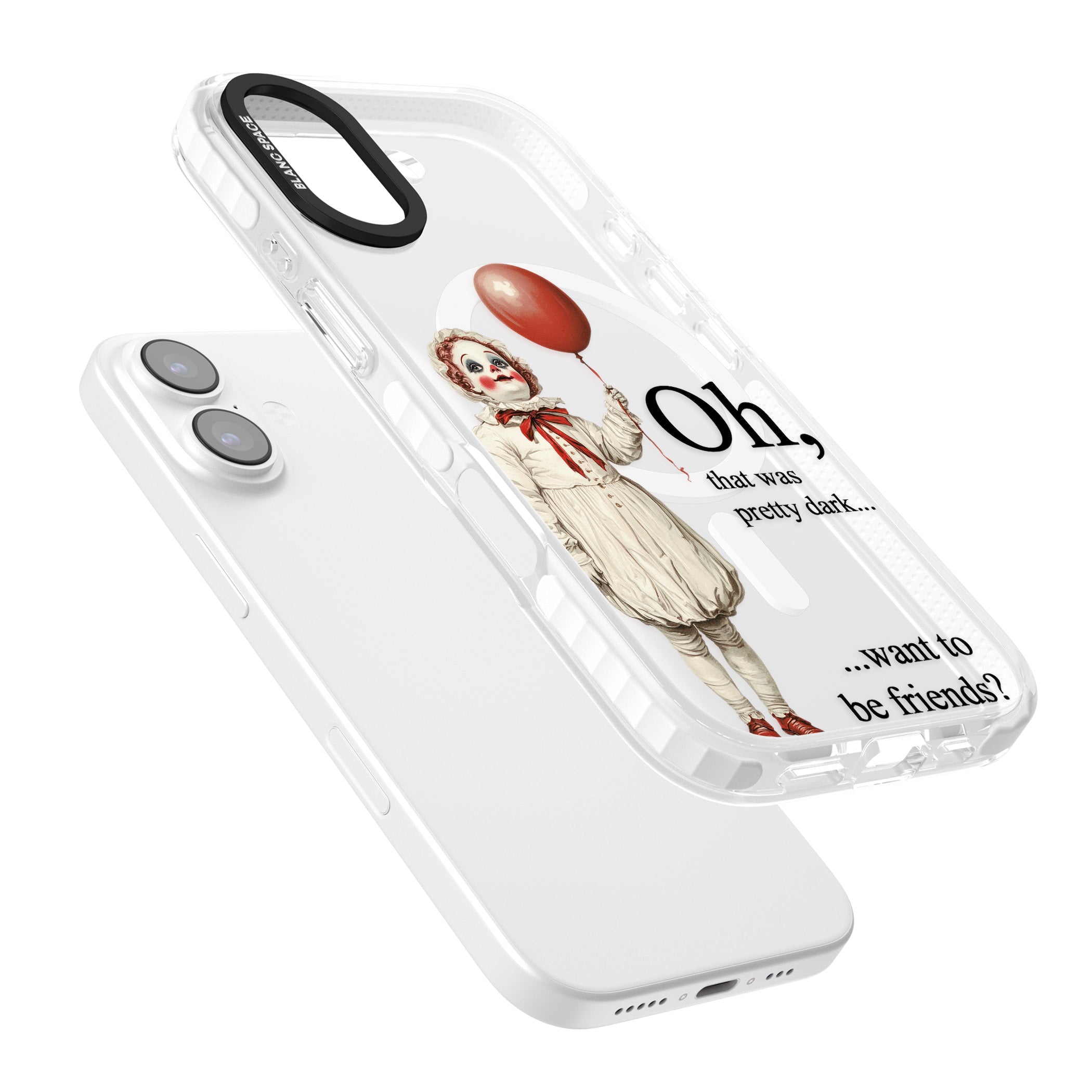 Want To Be Friends? iPhone 17 Impact Pro Clear Phone Case Colours