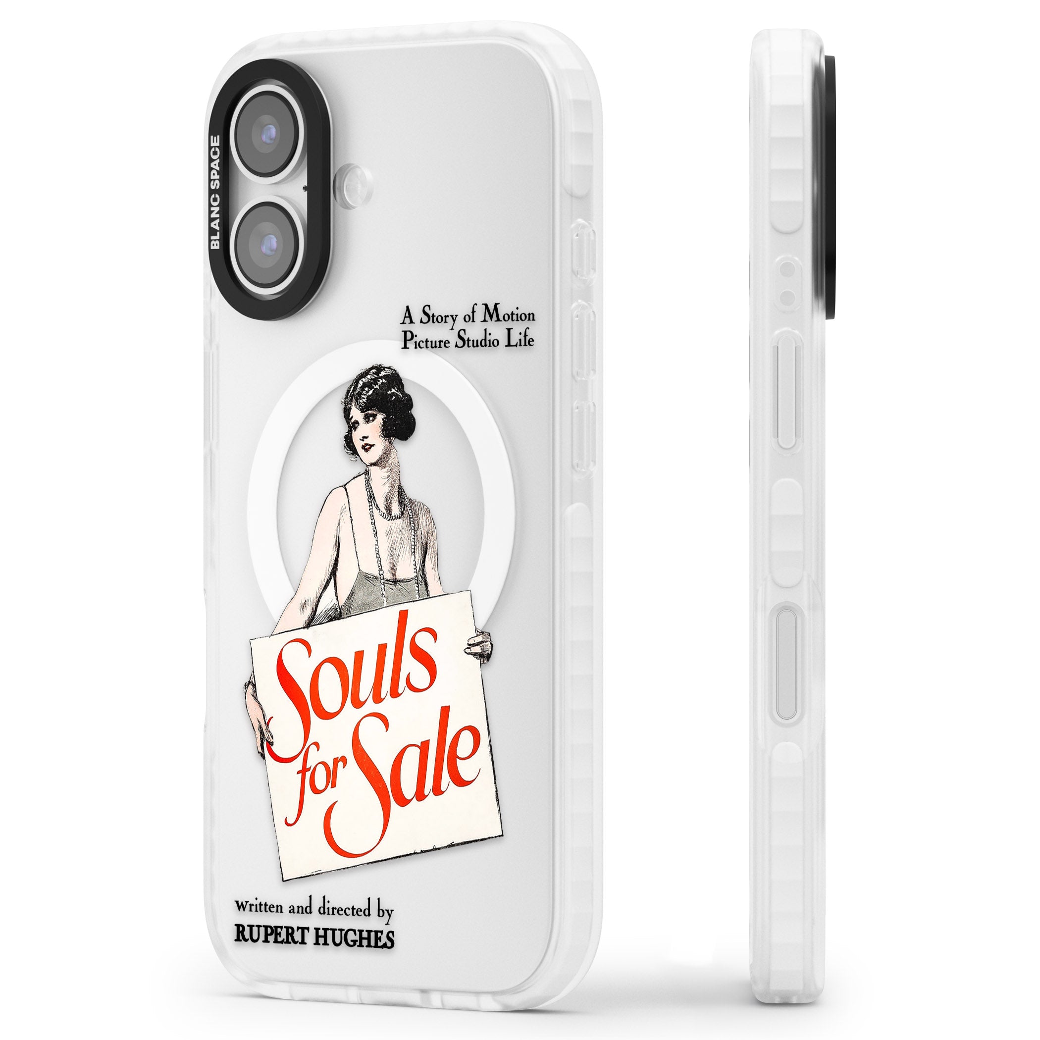 Souls For Sale Poster iPhone 17 Impact Pro Clear Phone Case Side Profile