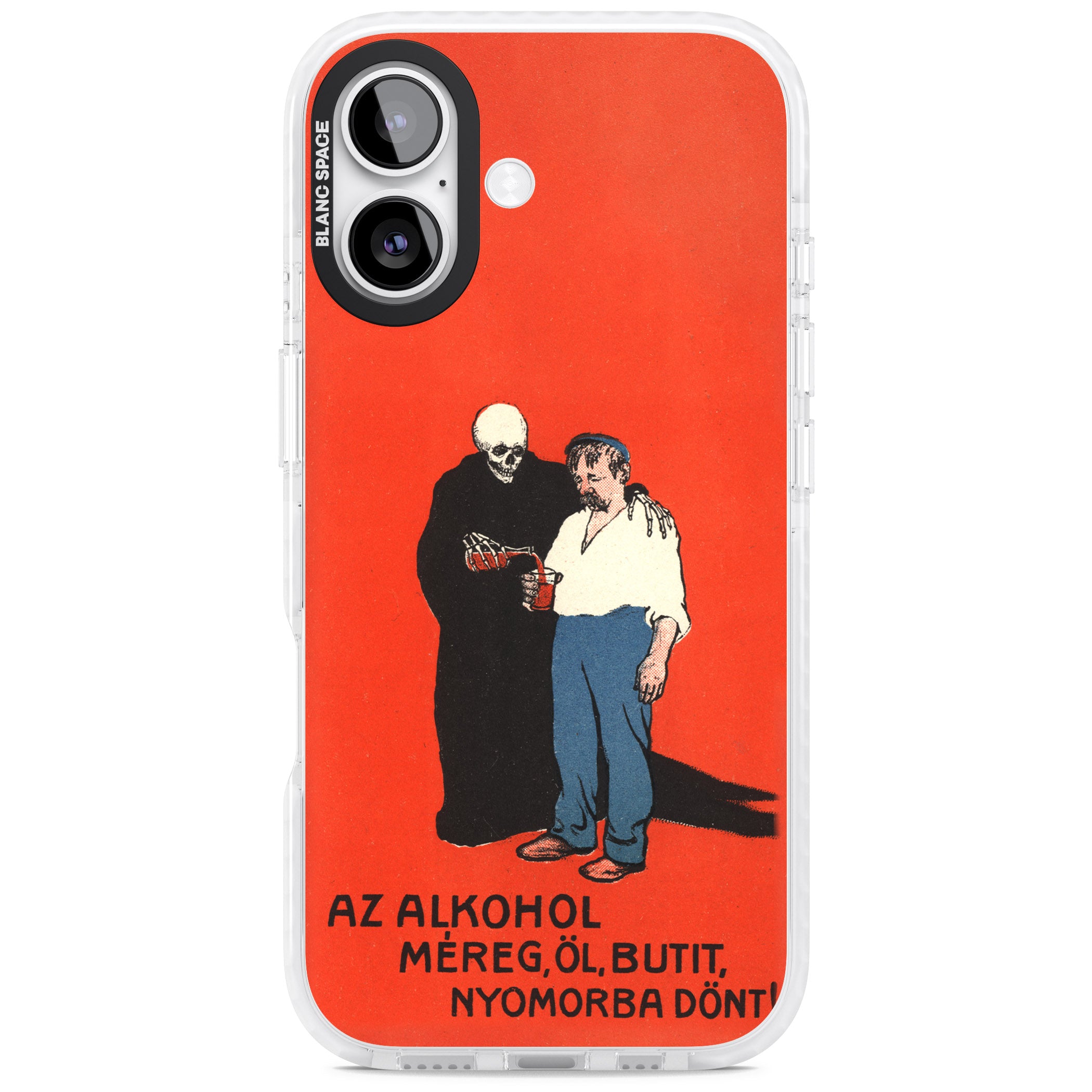 Az Alkohol Poster iPhone 17 Impact Pro Clear Phone Case