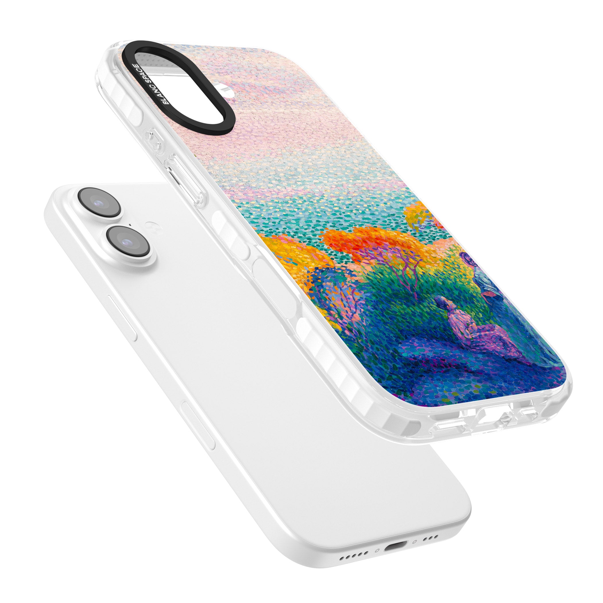 Two Women by the Shore iPhone 17 Impact Pro Clear Phone Case Colours