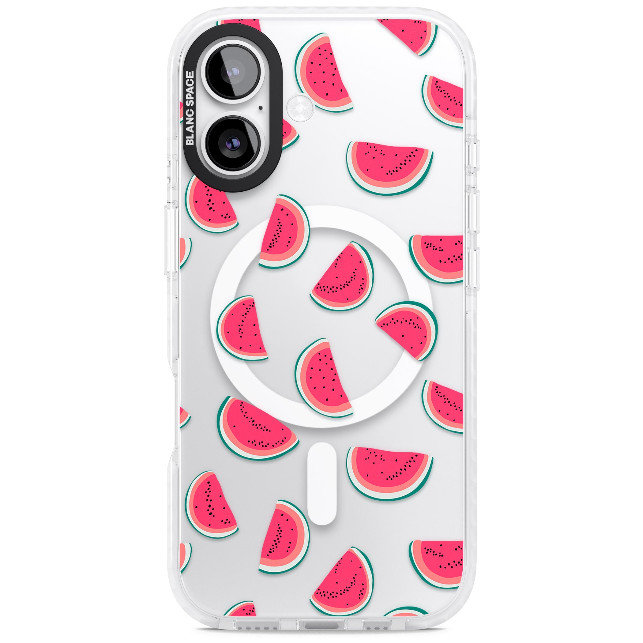 Watermelon Slices iPhone 17 Impact Pro Clear Phone Case