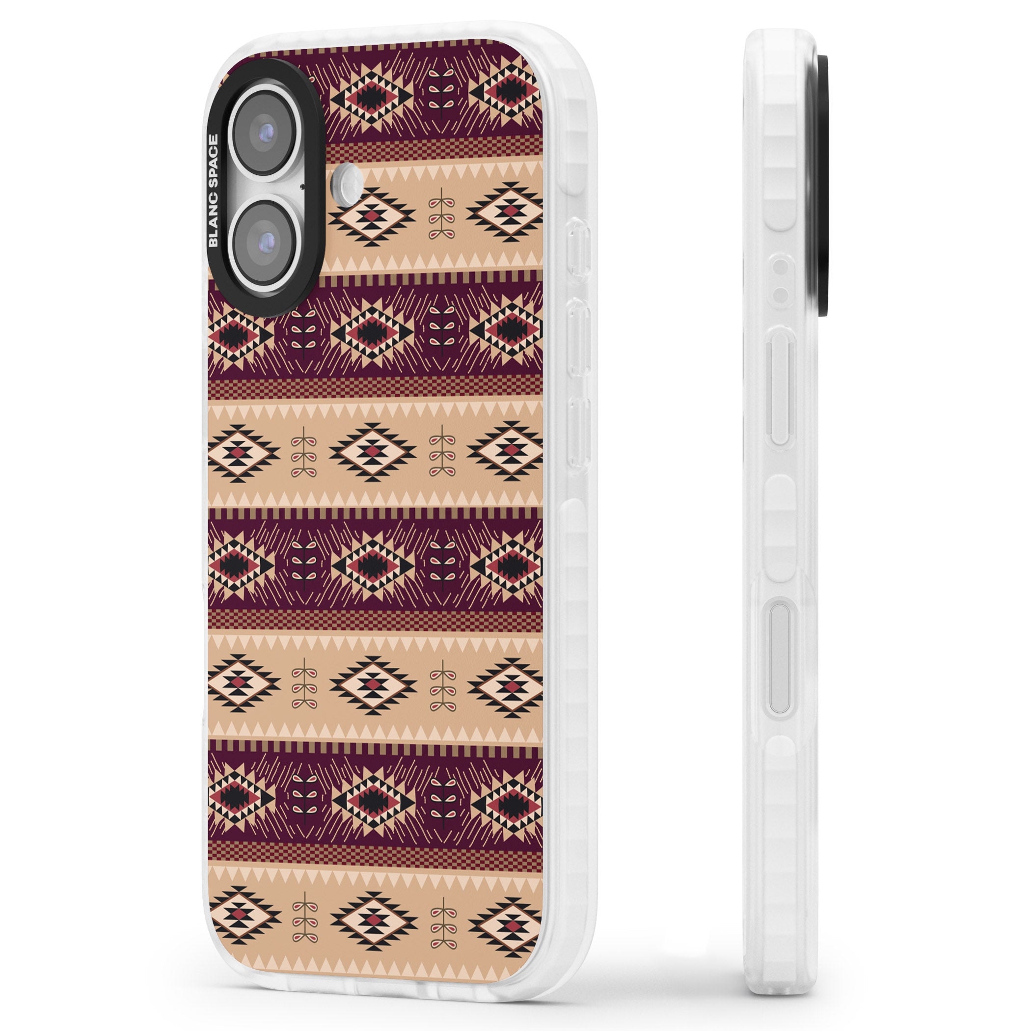 Western Poncho iPhone 17 Impact Pro Clear Phone Case Side Profile