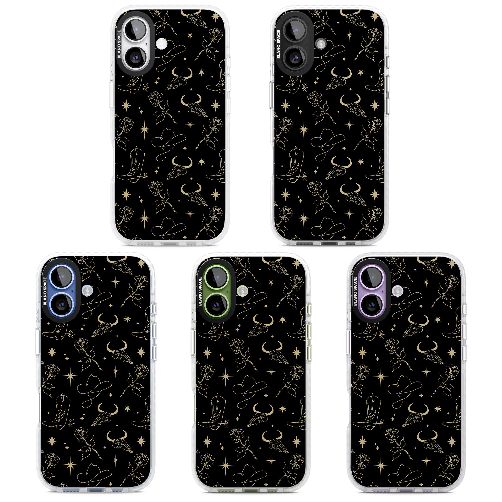 Celestial West Pattern iPhone 17 Impact Pro Clear Phone Case APT Impact Protection