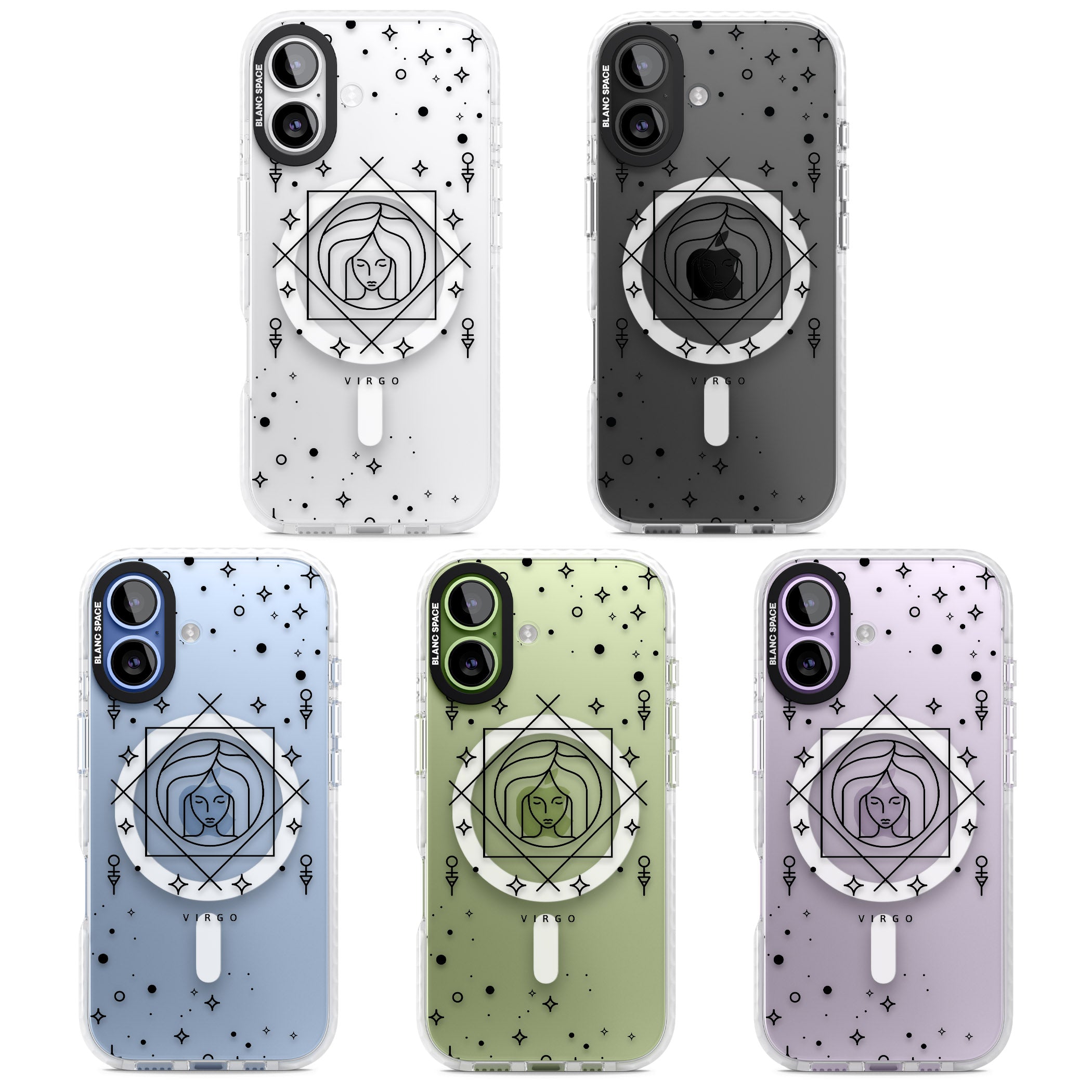 Virgo Emblem iPhone 17 Impact Pro Clear Phone Case APT Impact Protection