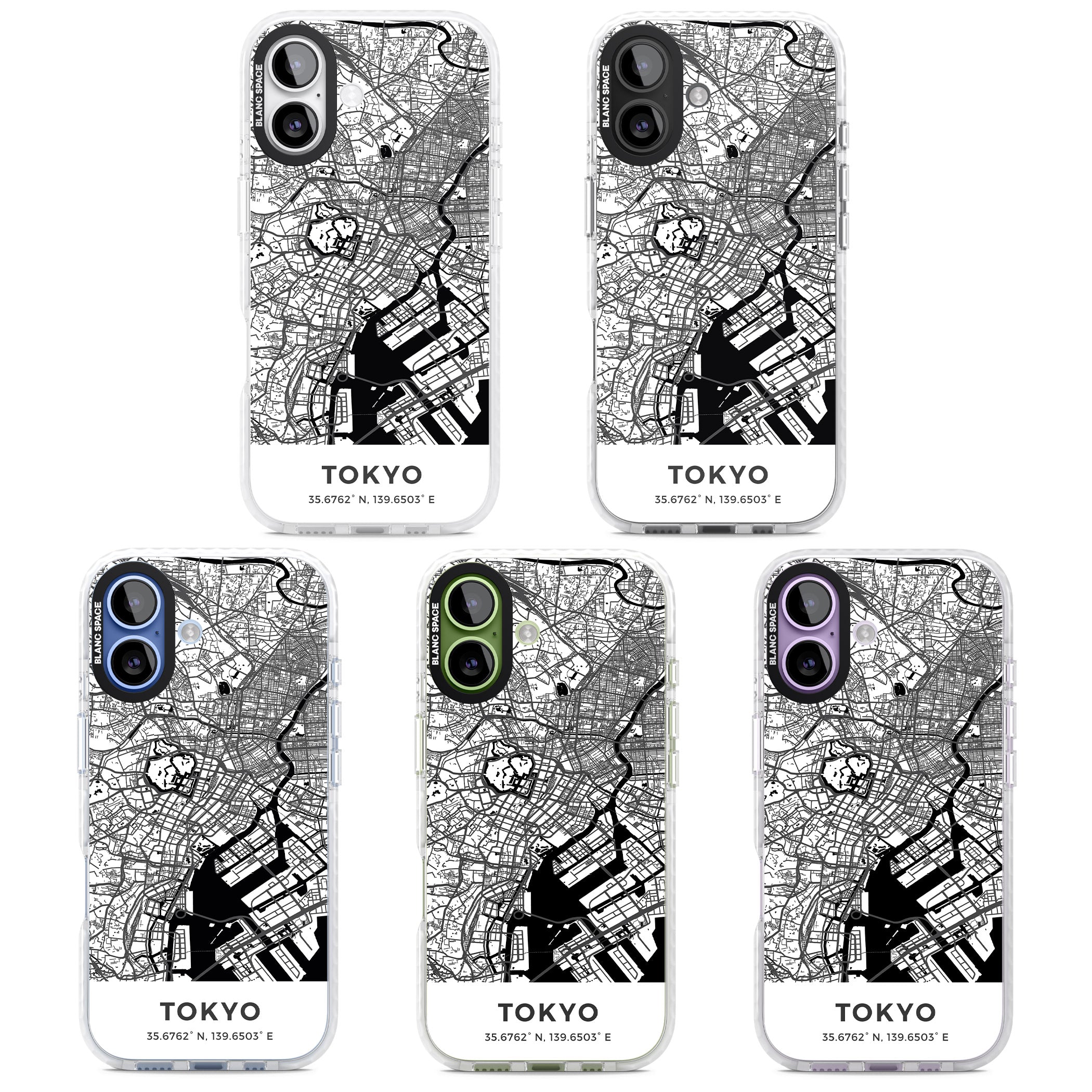 Tokyo Map iPhone 17 Impact Clear Phone Case APT Impact Protection