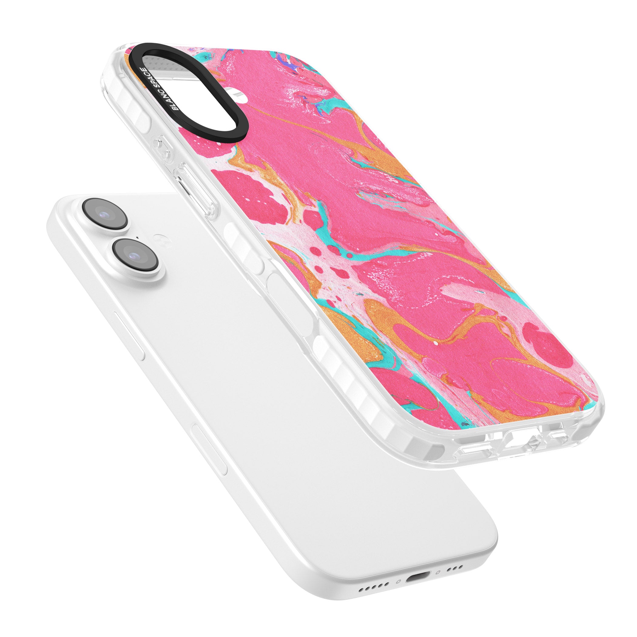Vibrant Marbled Paper iPhone 17 Impact Clear Phone Case Colours