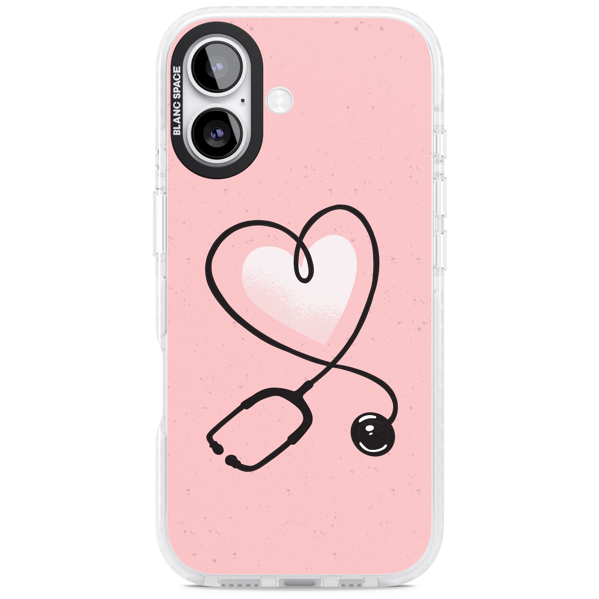Stethoscope Heart iPhone 17 Impact Clear Phone Case