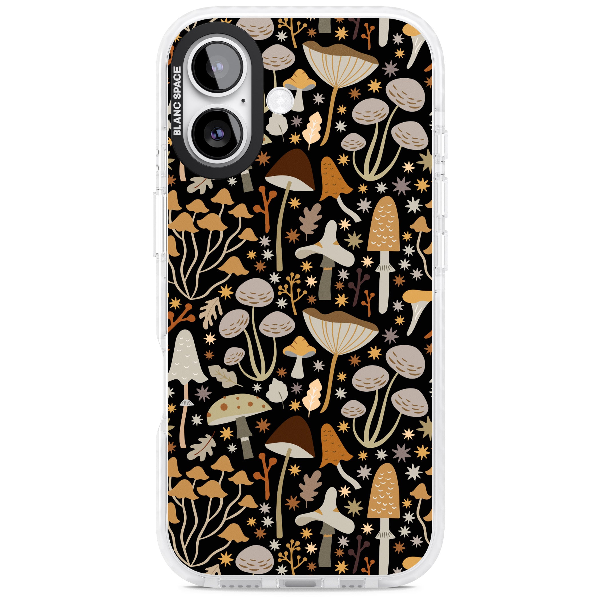 Mushroom Dream Pattern iPhone 17 Impact Clear Phone Case
